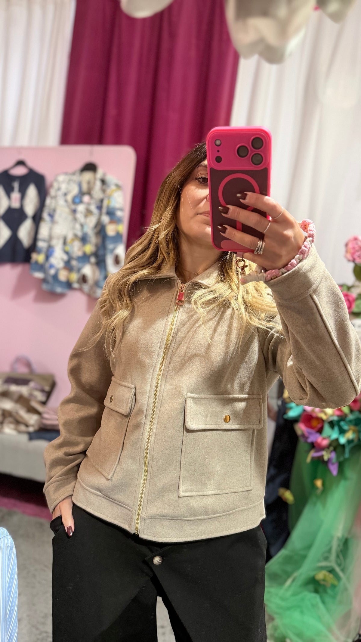 Cappottino corto beige