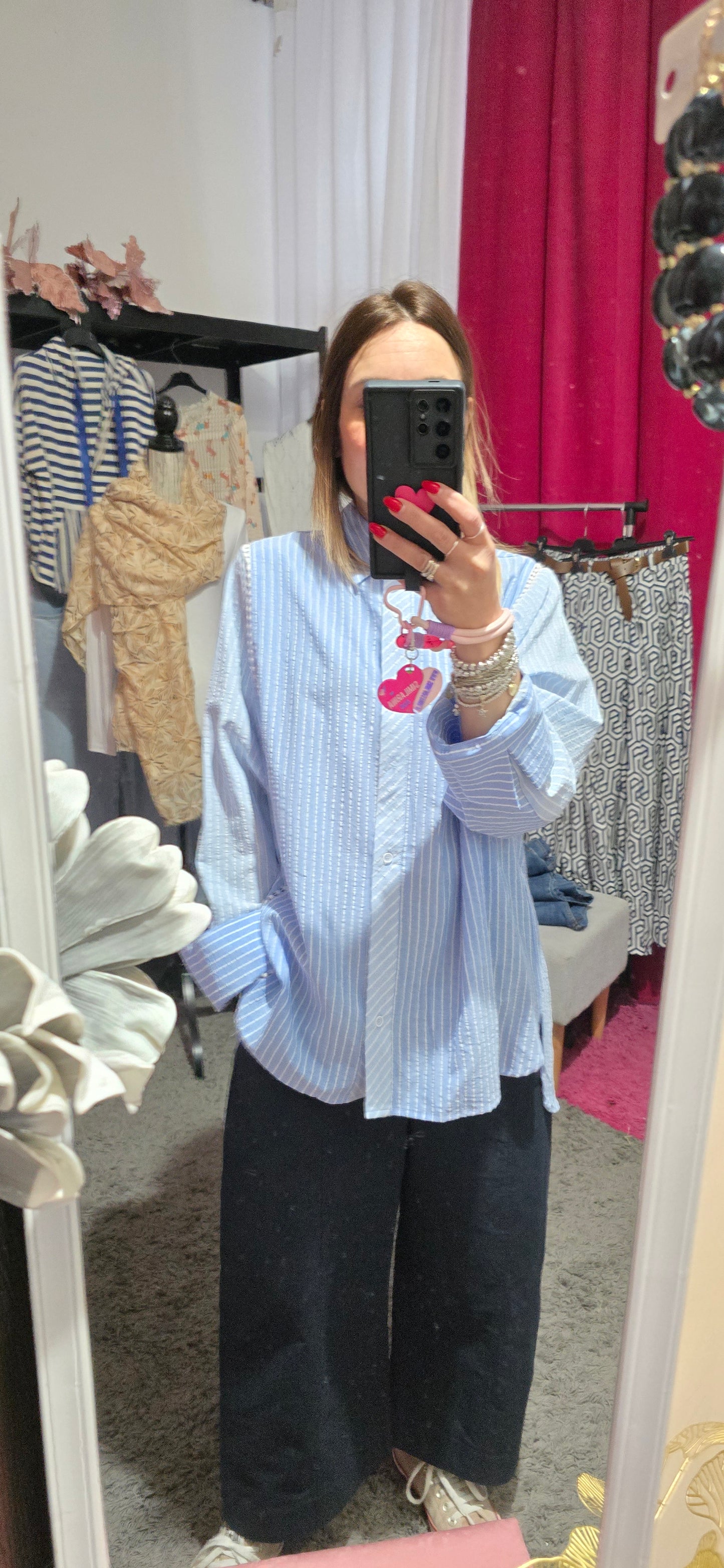 Camicia streghe celeste