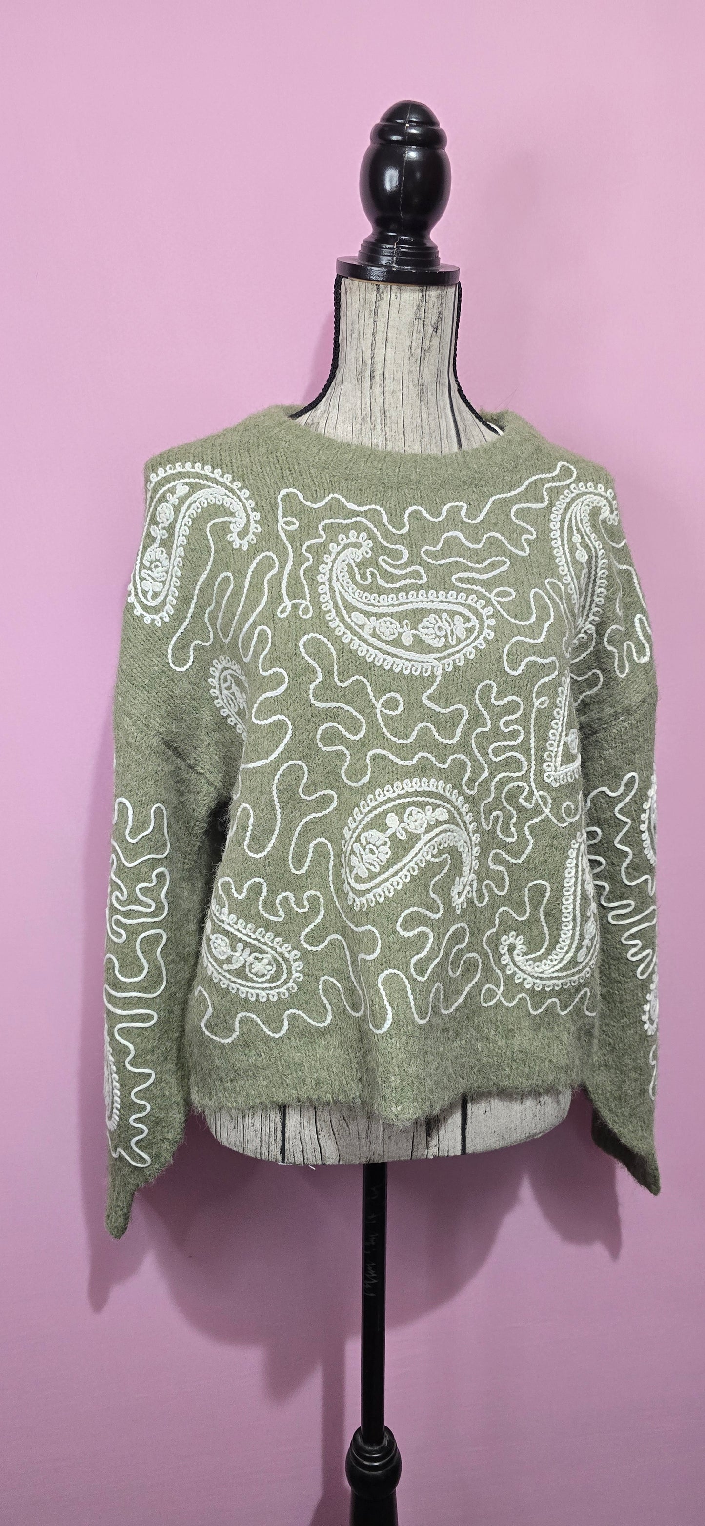 Pull decorazione verde