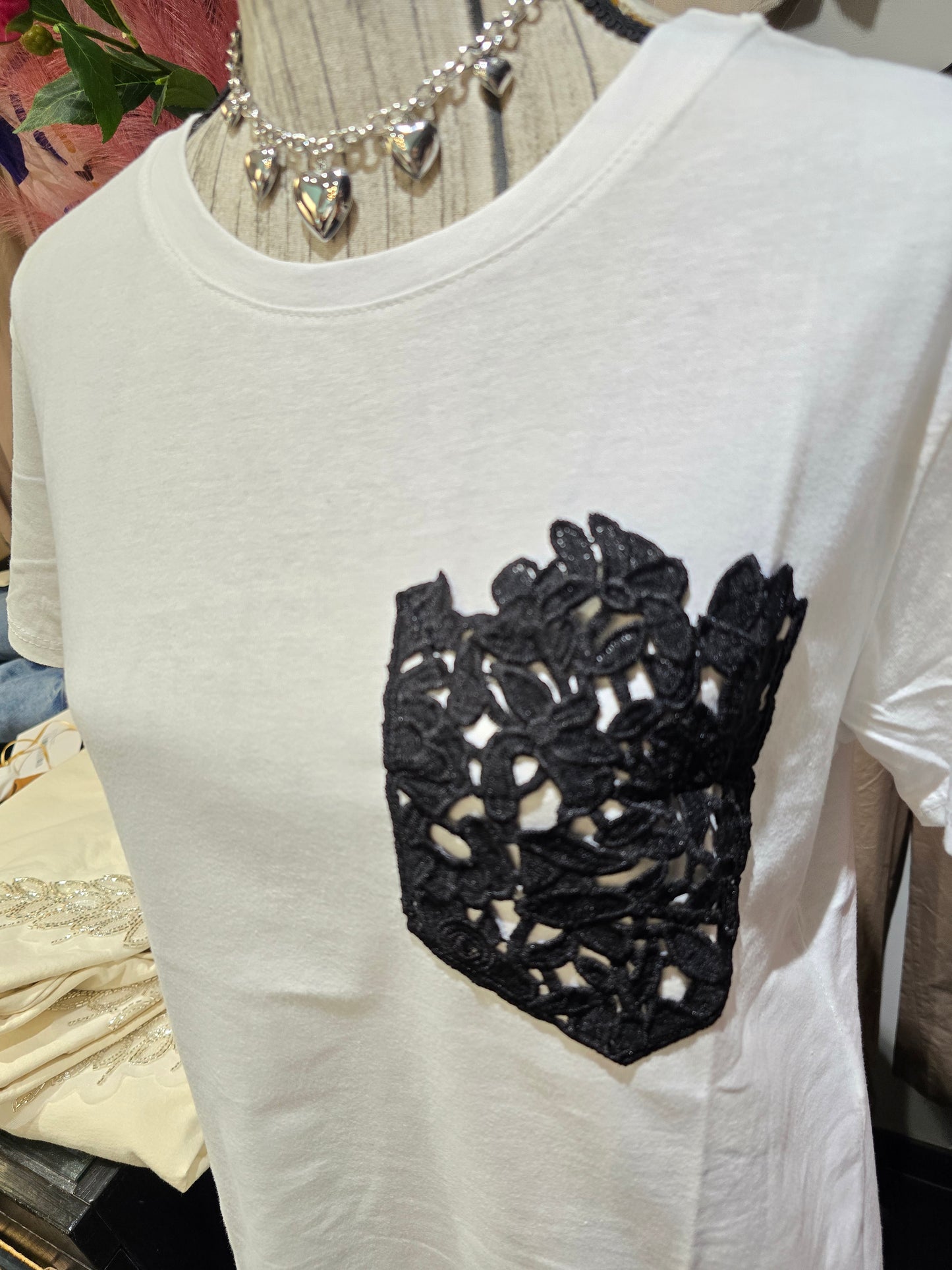 T shirt taschino ricamato