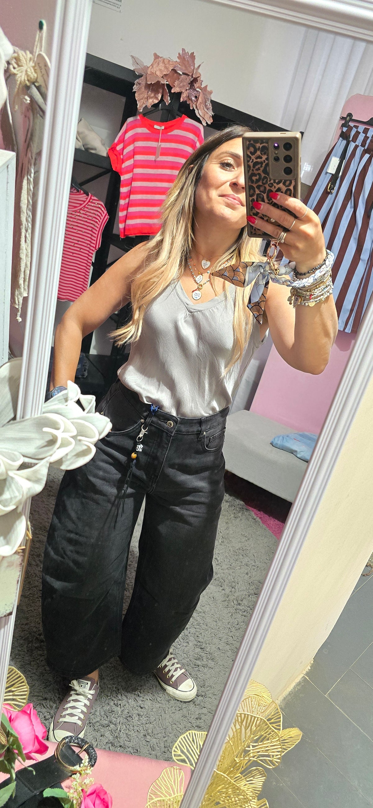 Jeans baggy grigio