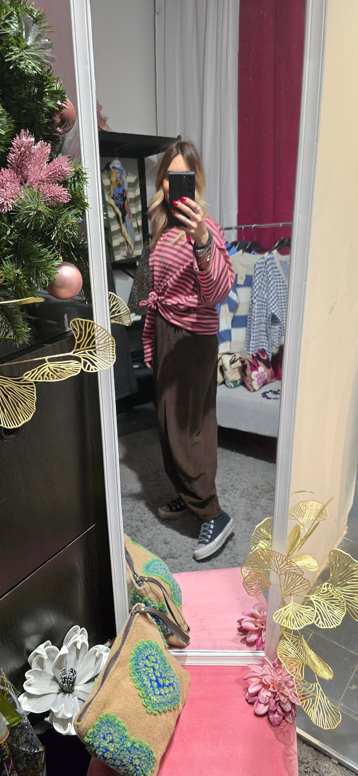 Joggers velluto costone moro