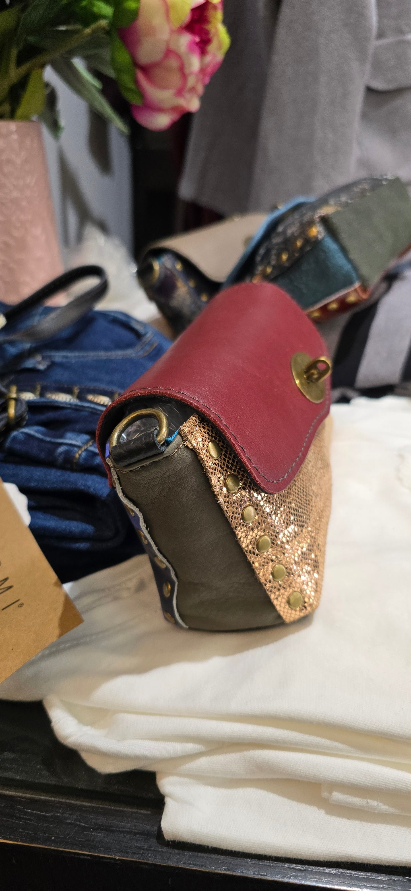 Borsa skin bordeaux
