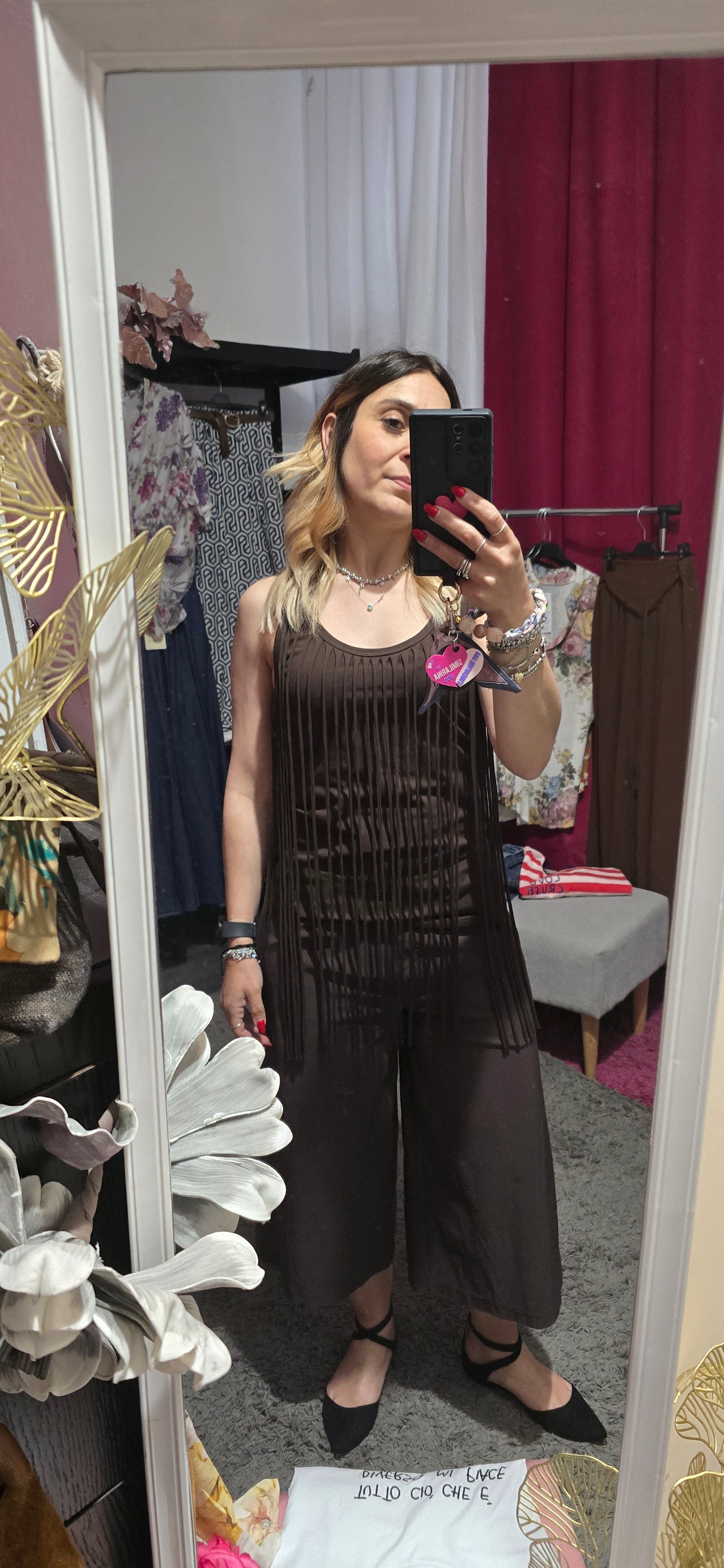 Pantalone capri moro