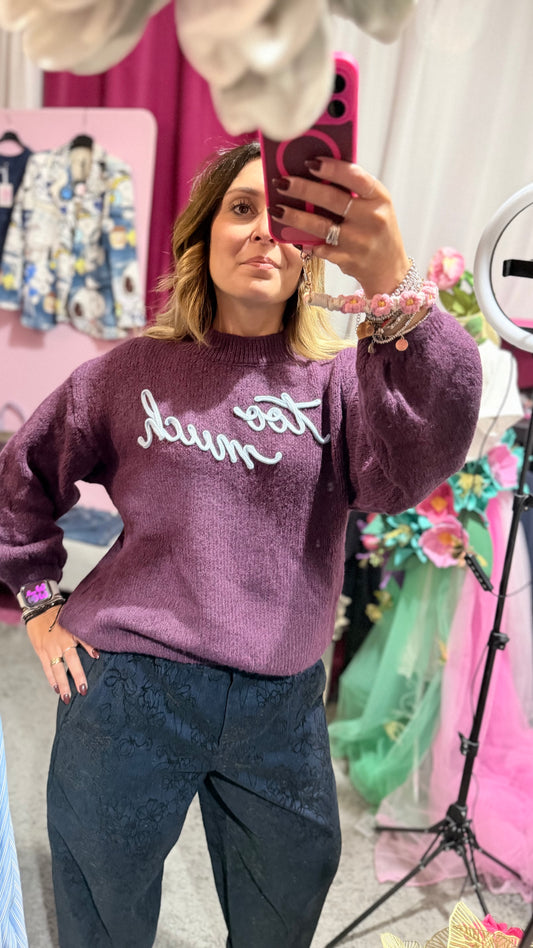 Maglia Too much viola
