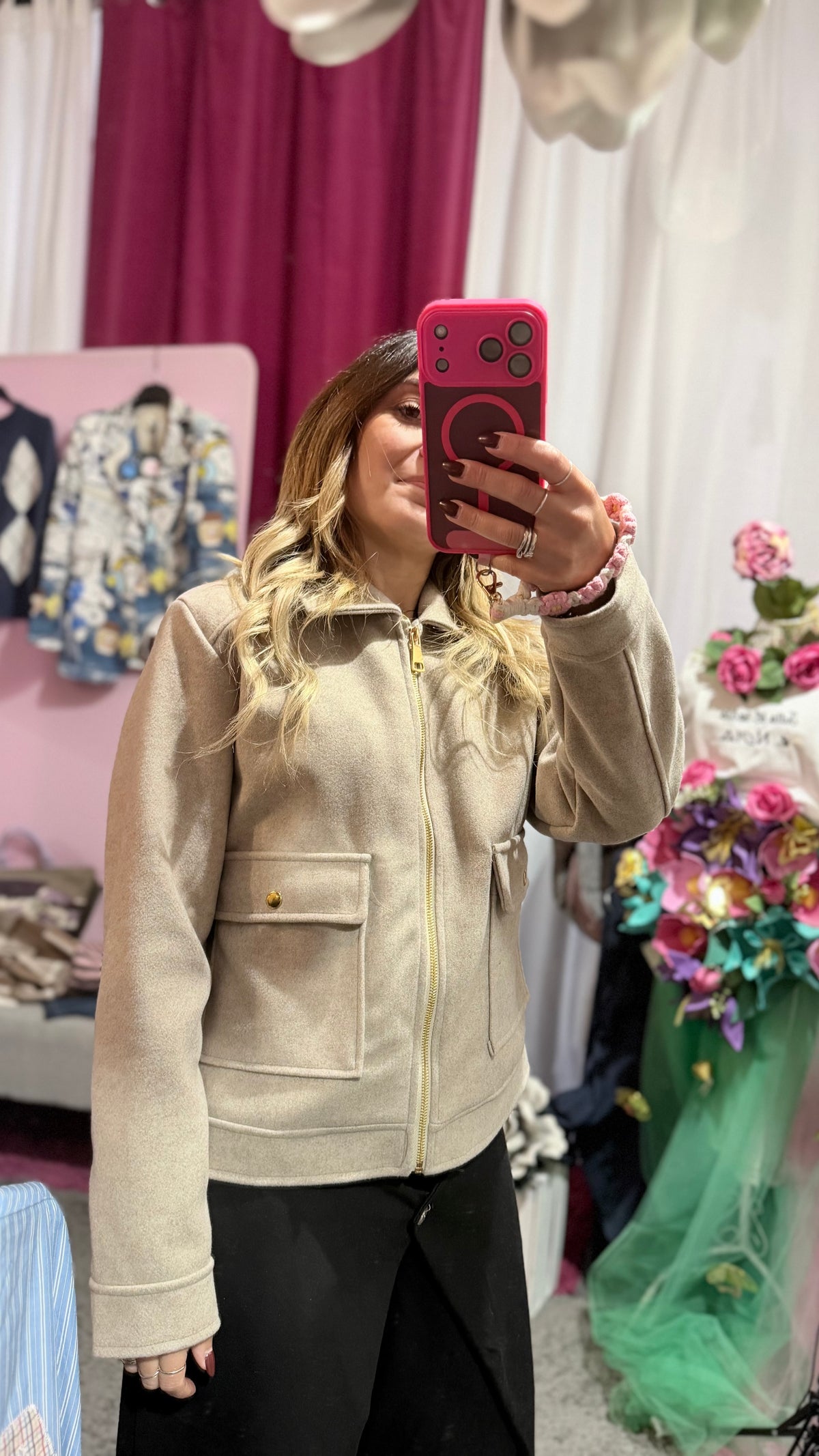 Cappottino corto beige
