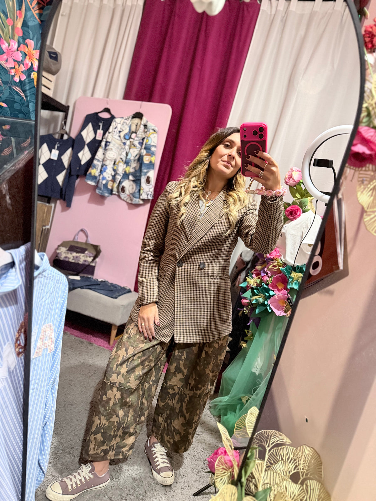 Blazer fantasia doppiopetto