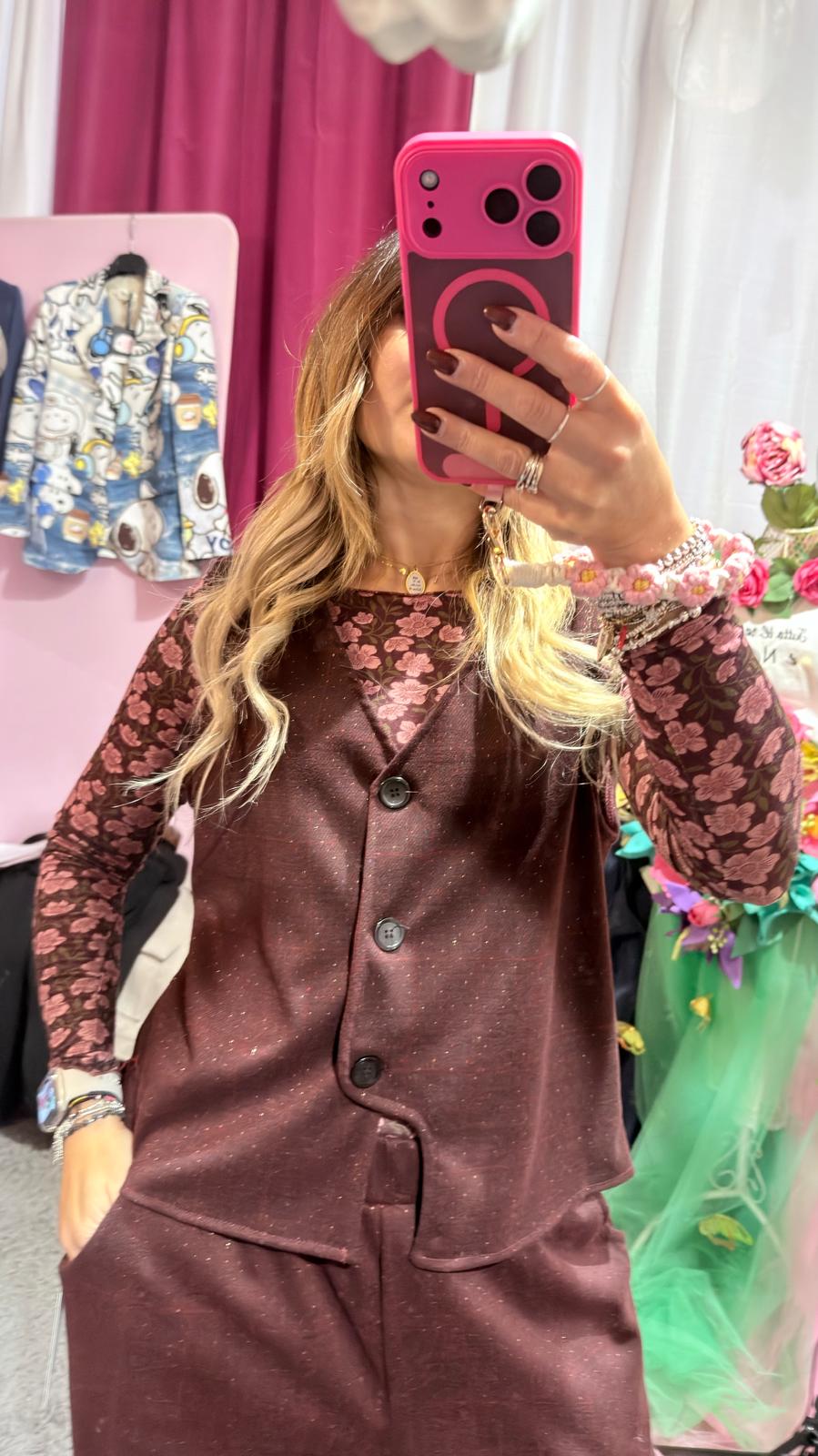 Gilet bordeaux