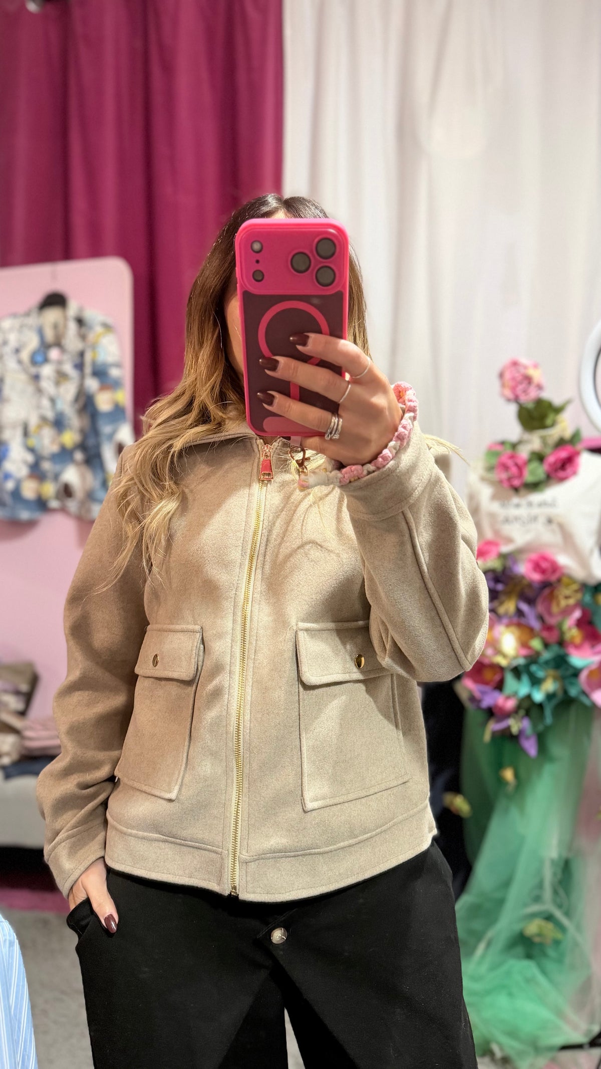 Cappottino corto beige