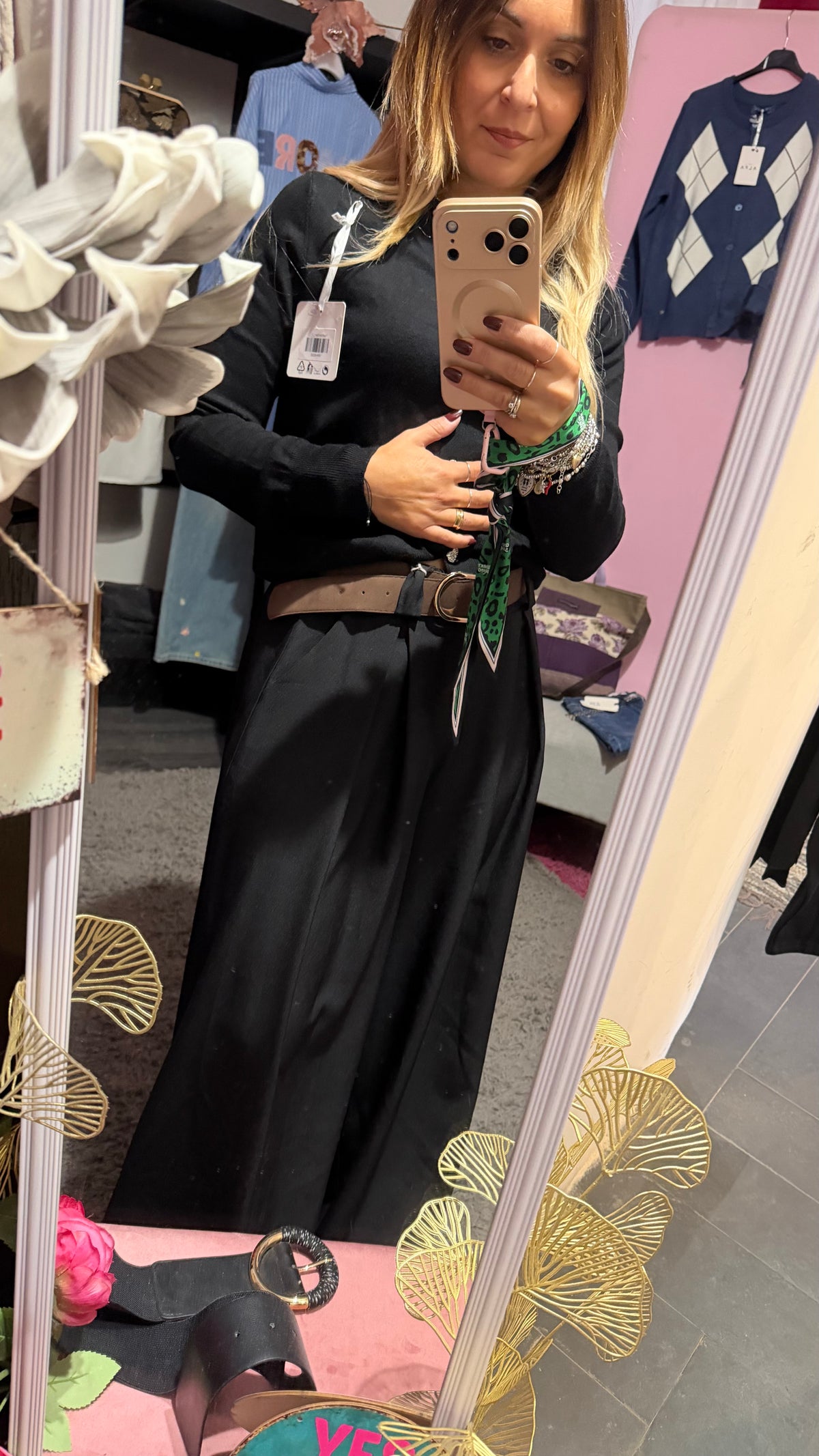 Pantalone palazzo nero