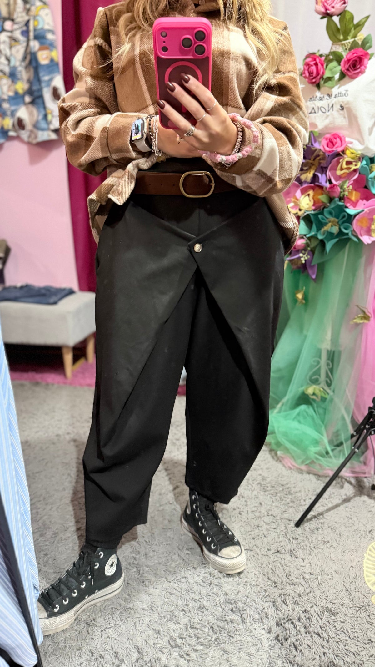 Pantalone punto Milano nero