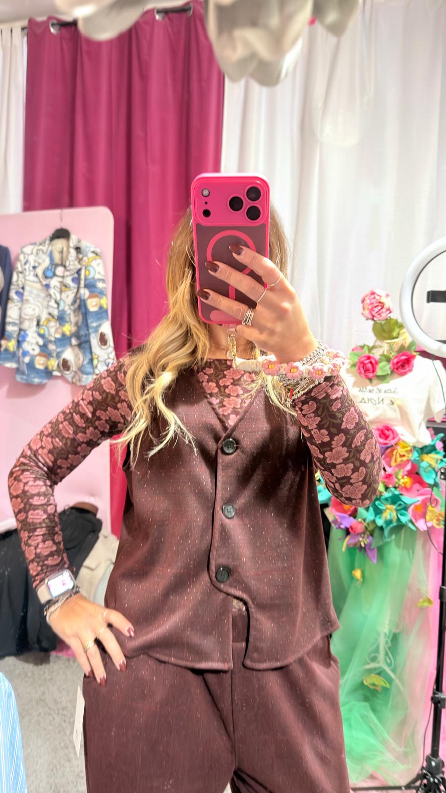 Gilet bordeaux