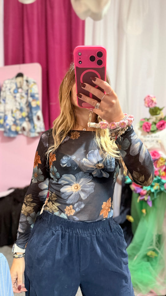 Cashmirina fiori blu