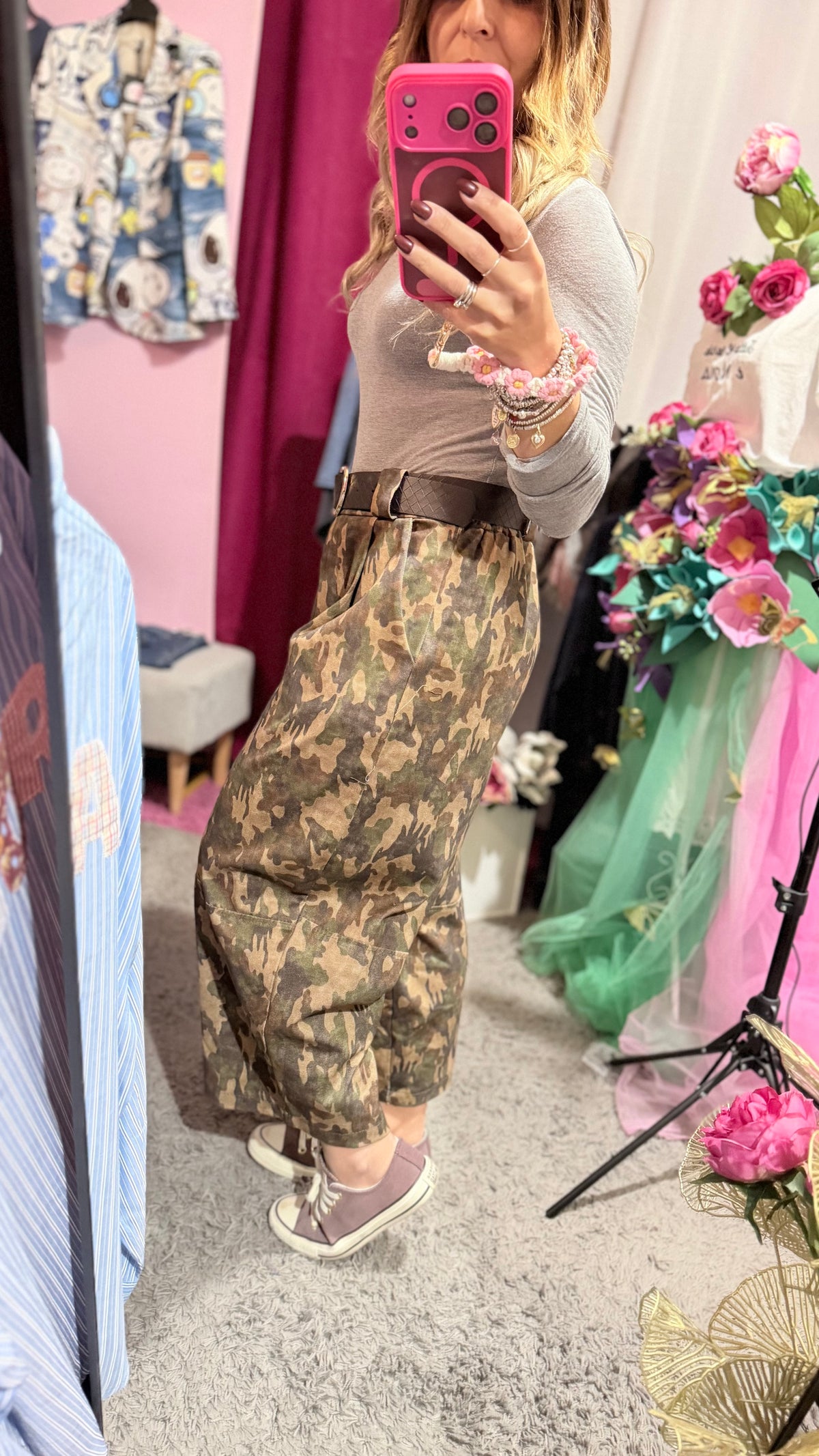 Pantalone mimetico balloon