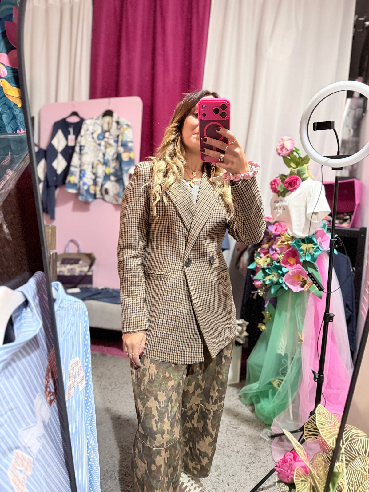 Blazer fantasia doppiopetto