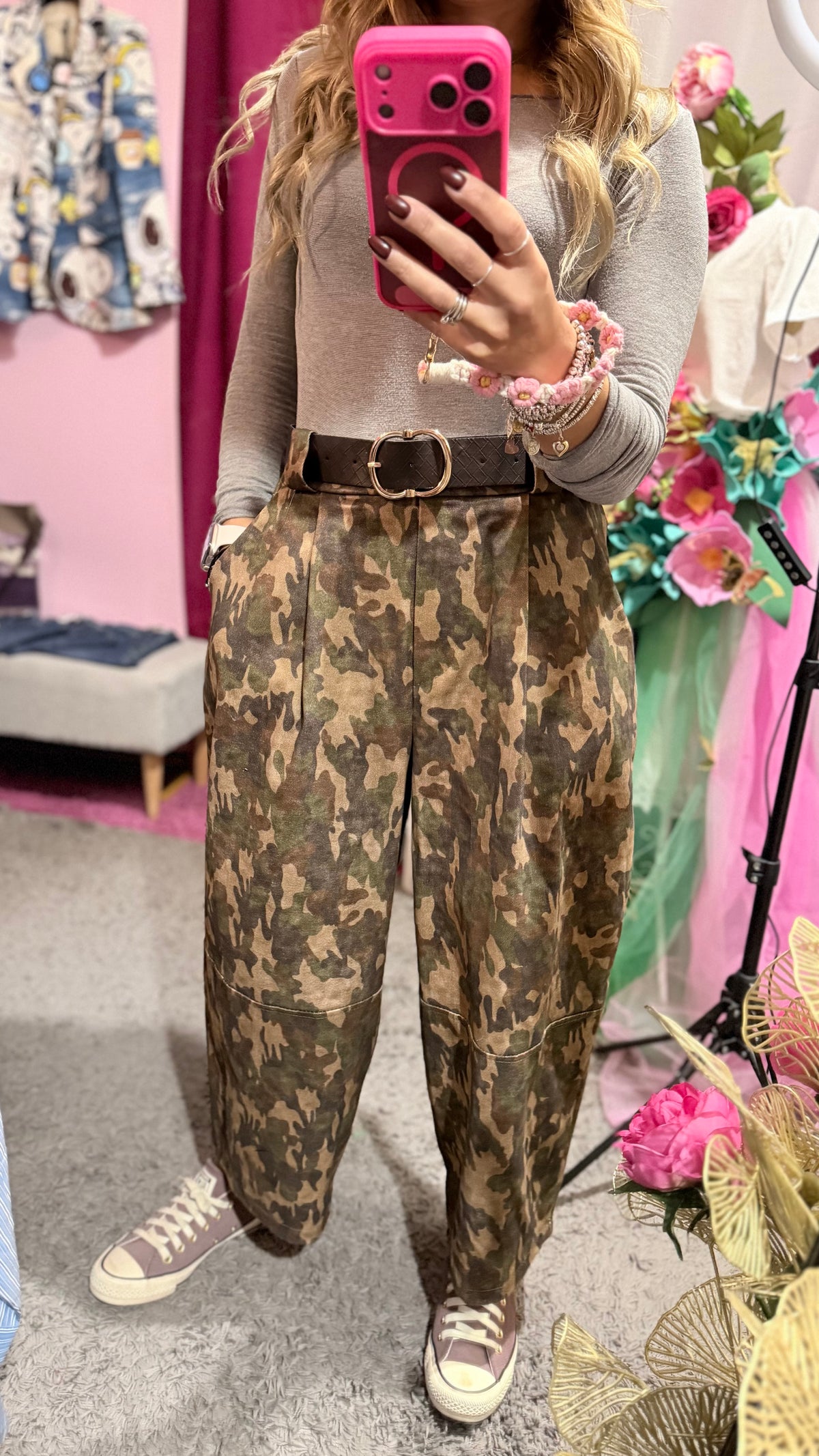 Pantalone mimetico balloon