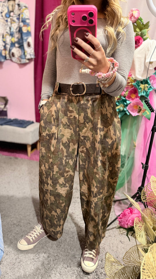 Pantalone mimetico balloon