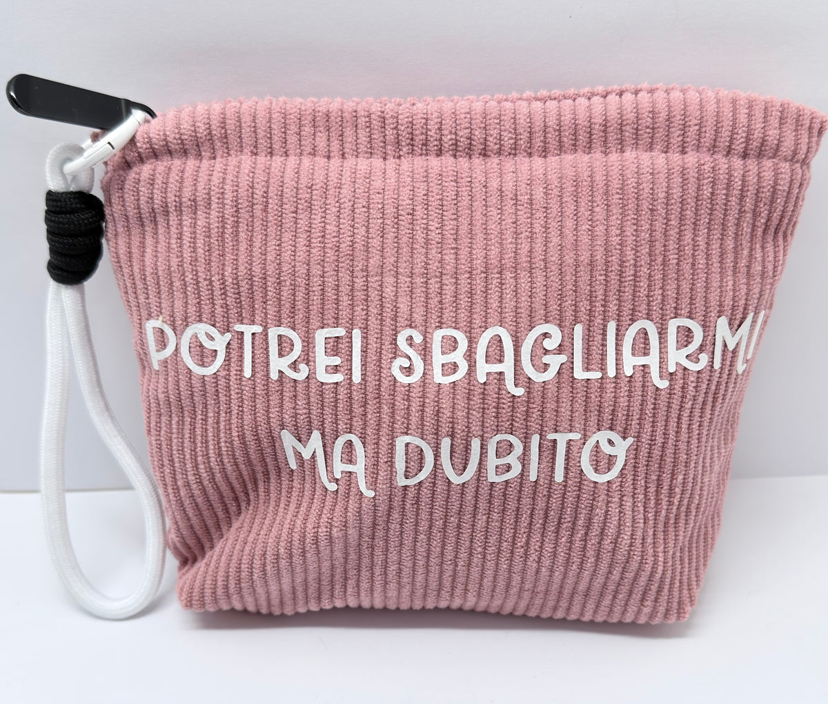 Le #similarMOOD mini " potrei sbagliarmi" velluto rosa