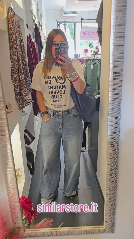 T shirt LOS ANGELES blu