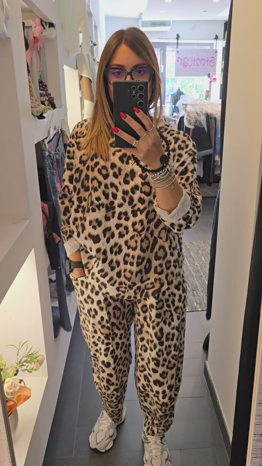 Completo jogger animalier