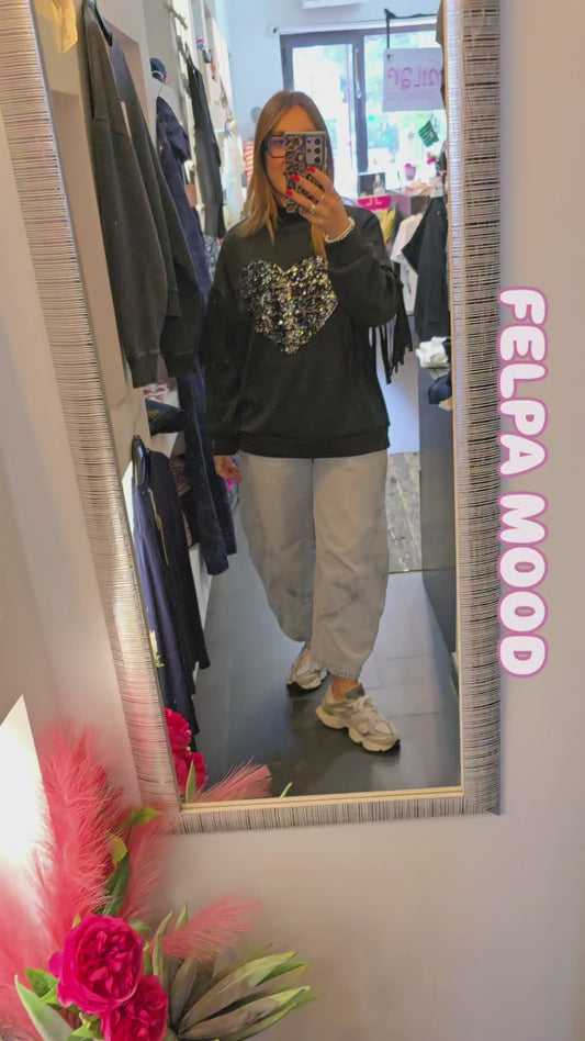 Felpa cuore mood