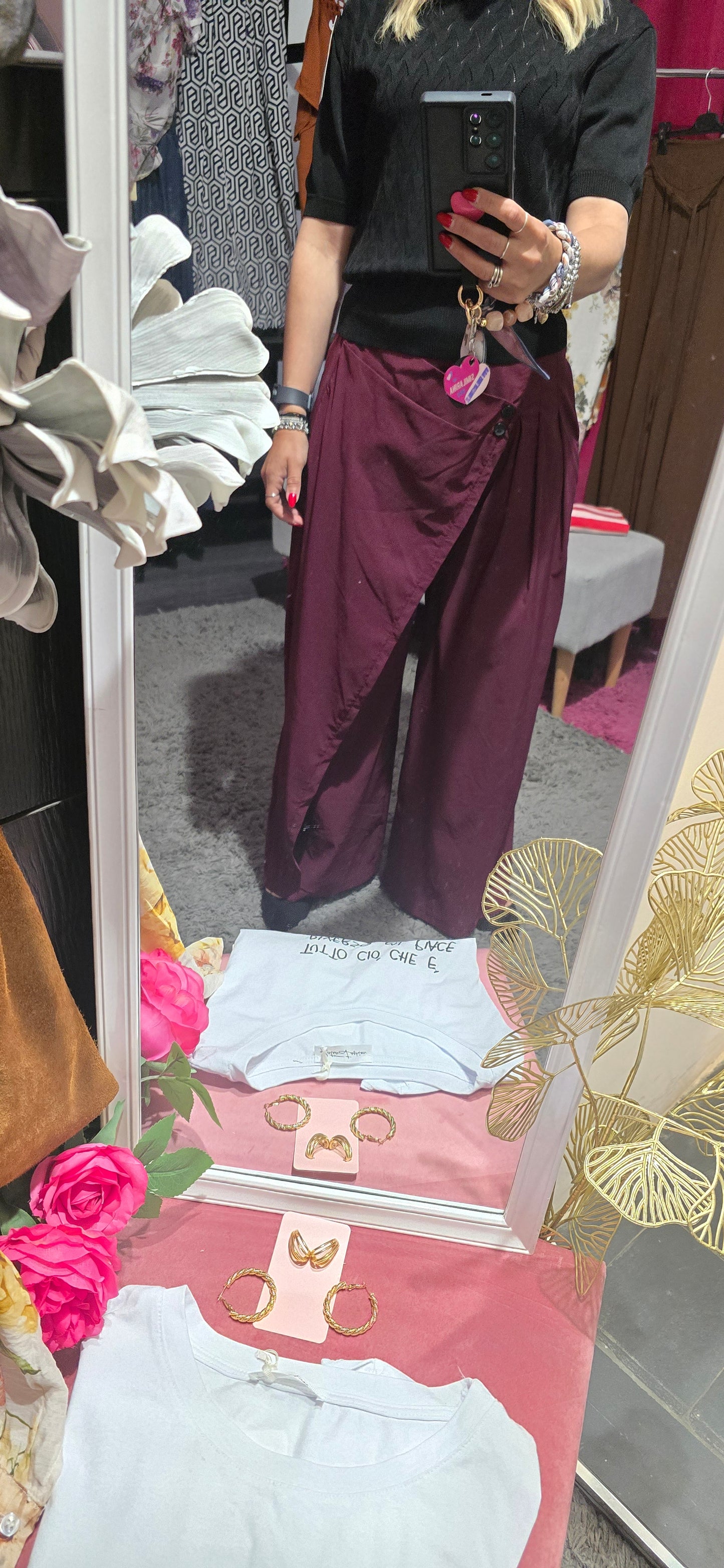 Pantalone cotone patta birdeaux