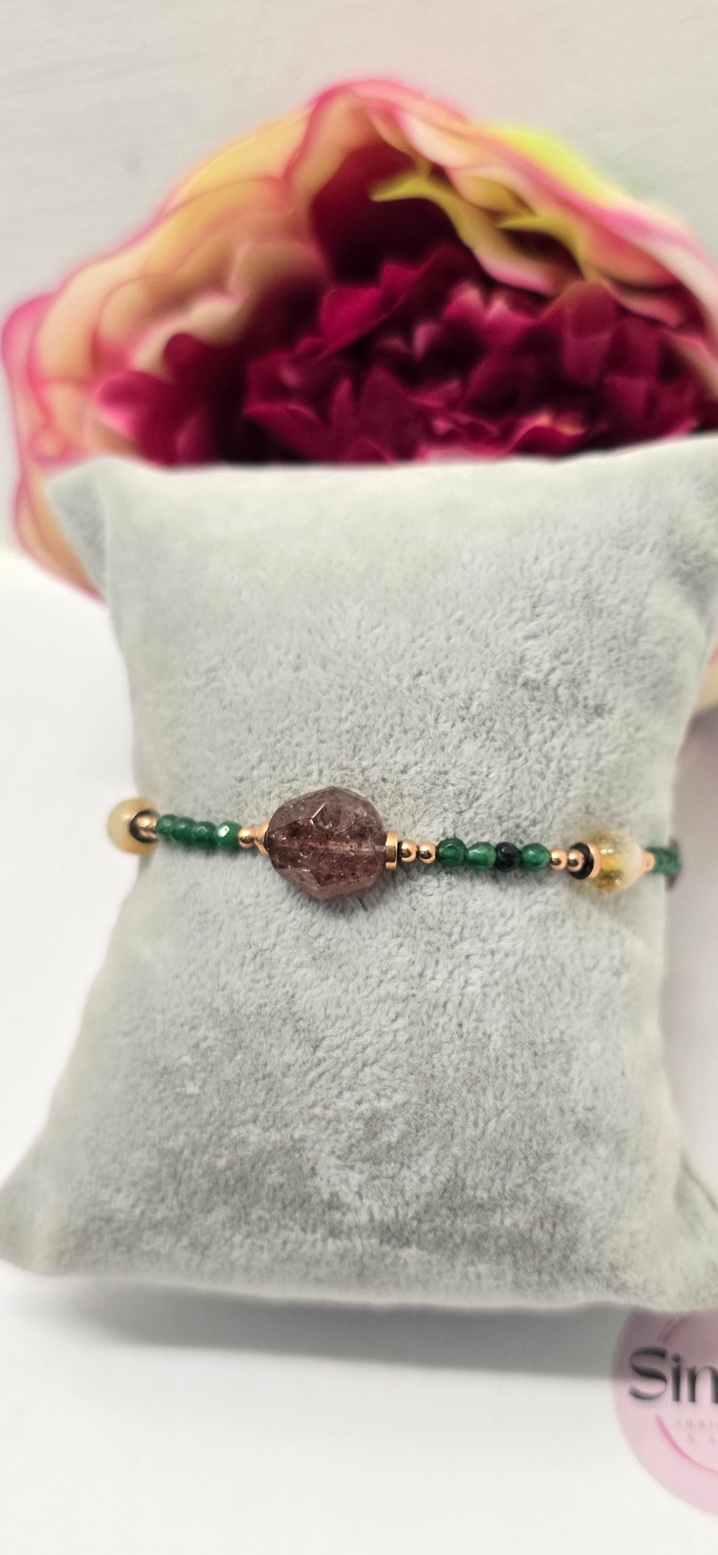 Bracciale pietra dura verde