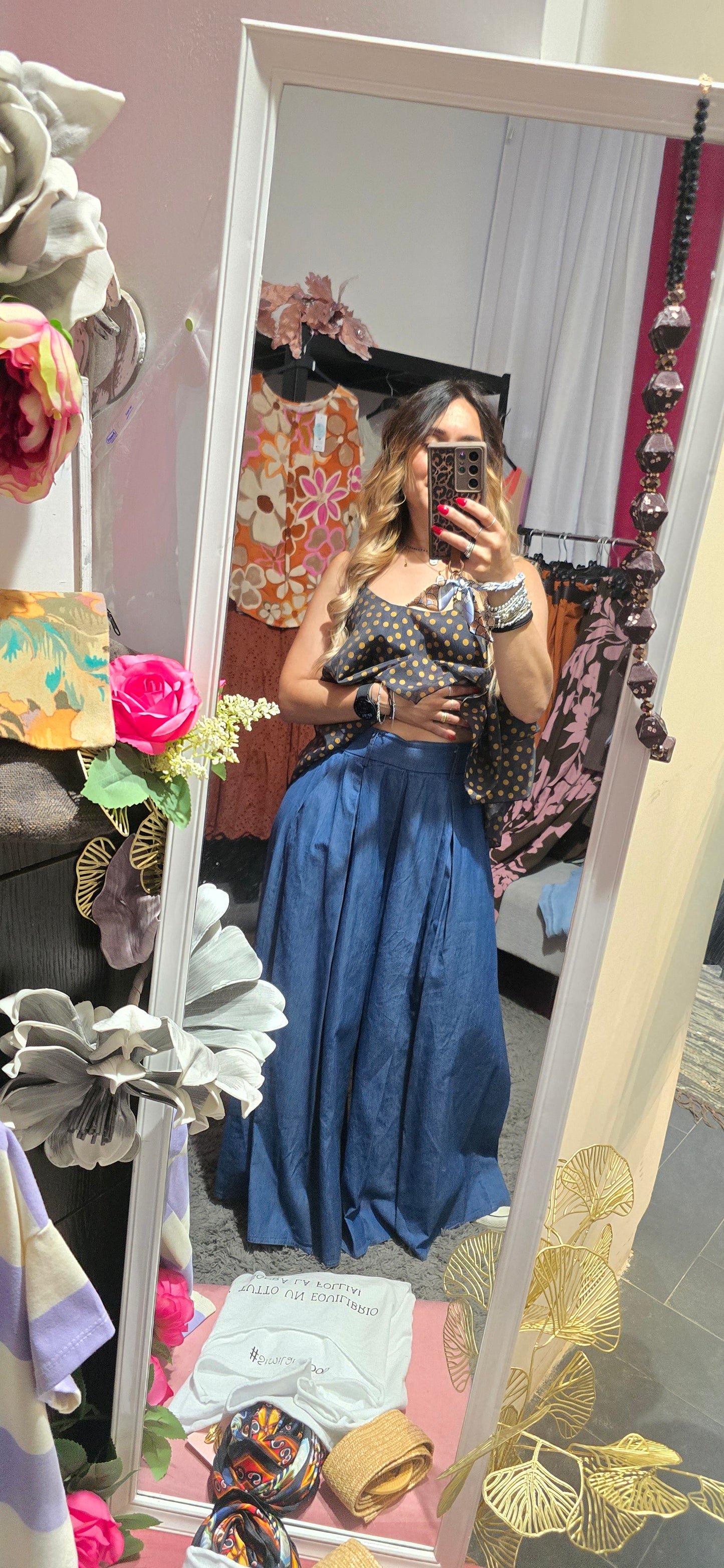 Jeans lyoncell palazzo