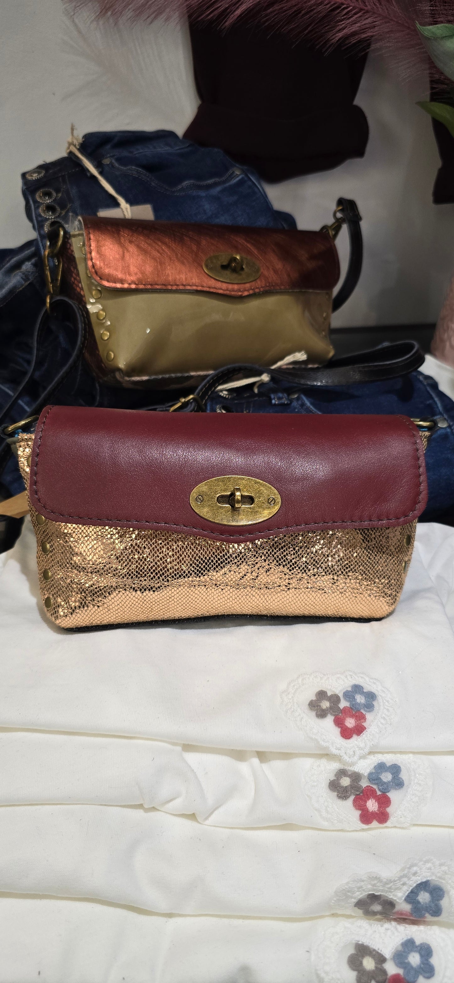 Borsa skin bordeaux