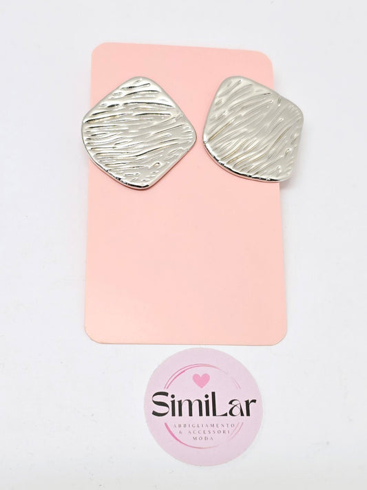 Orecchino rombo silver