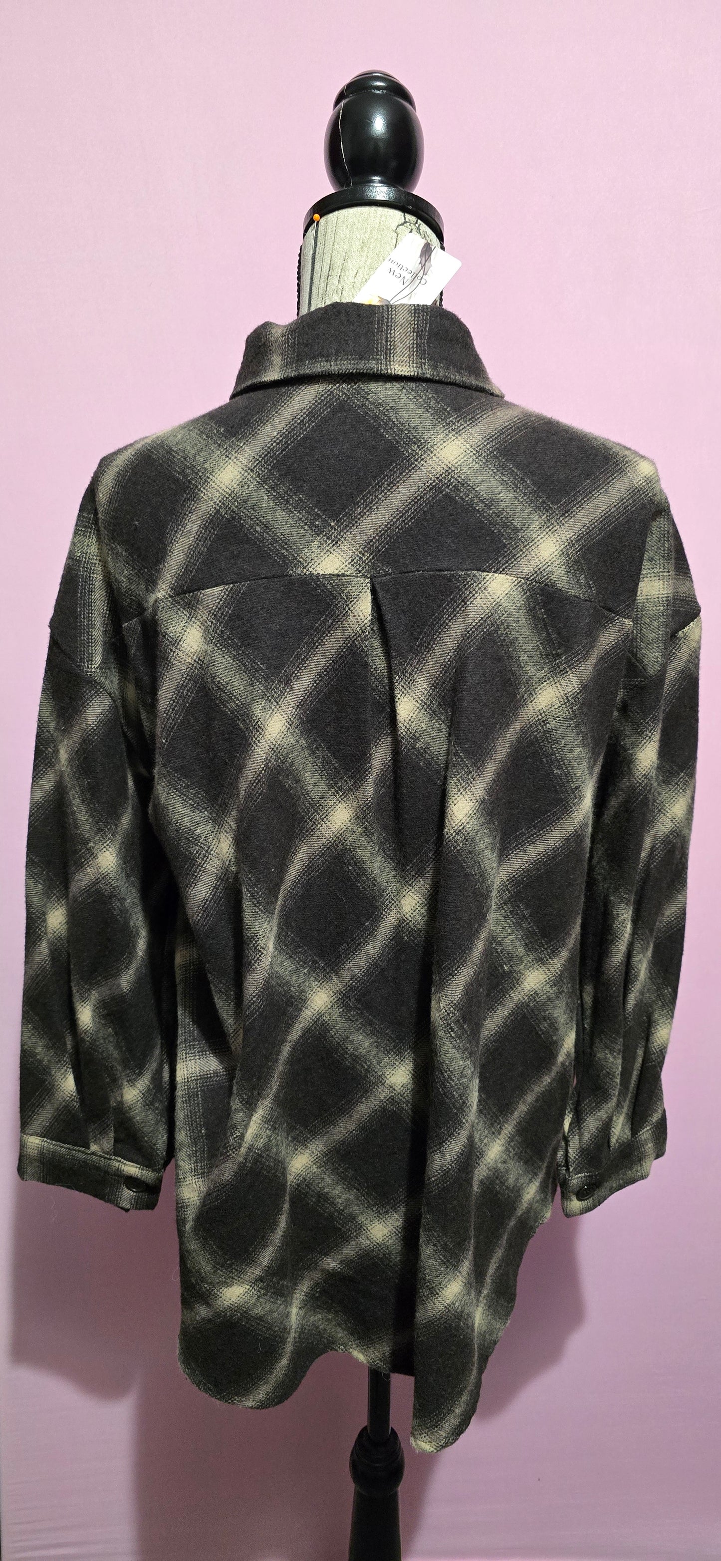 Camicia rombi diagonali nera