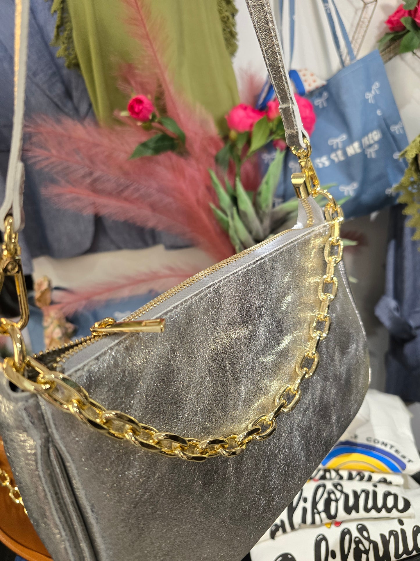 Borsa Lunetta Silver