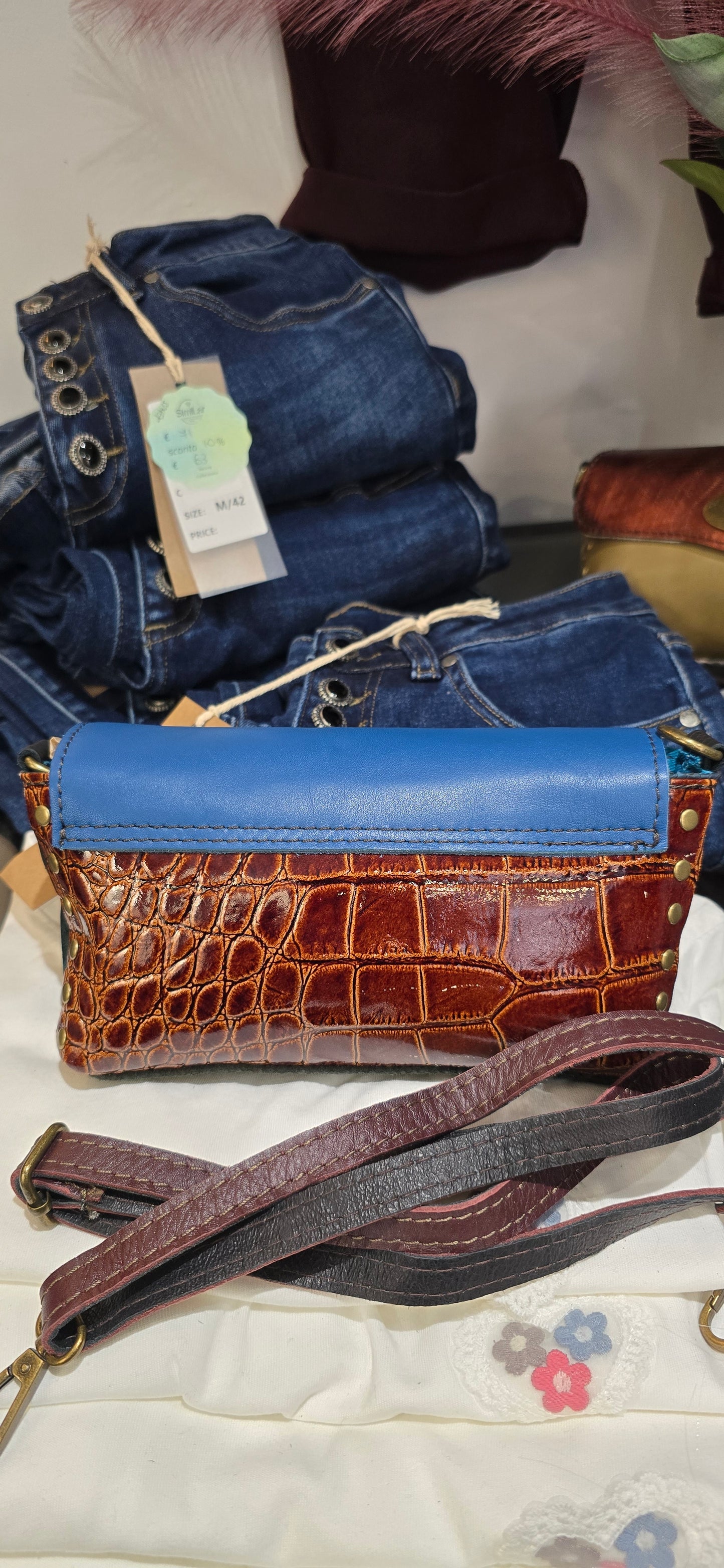 Borsa skin blu