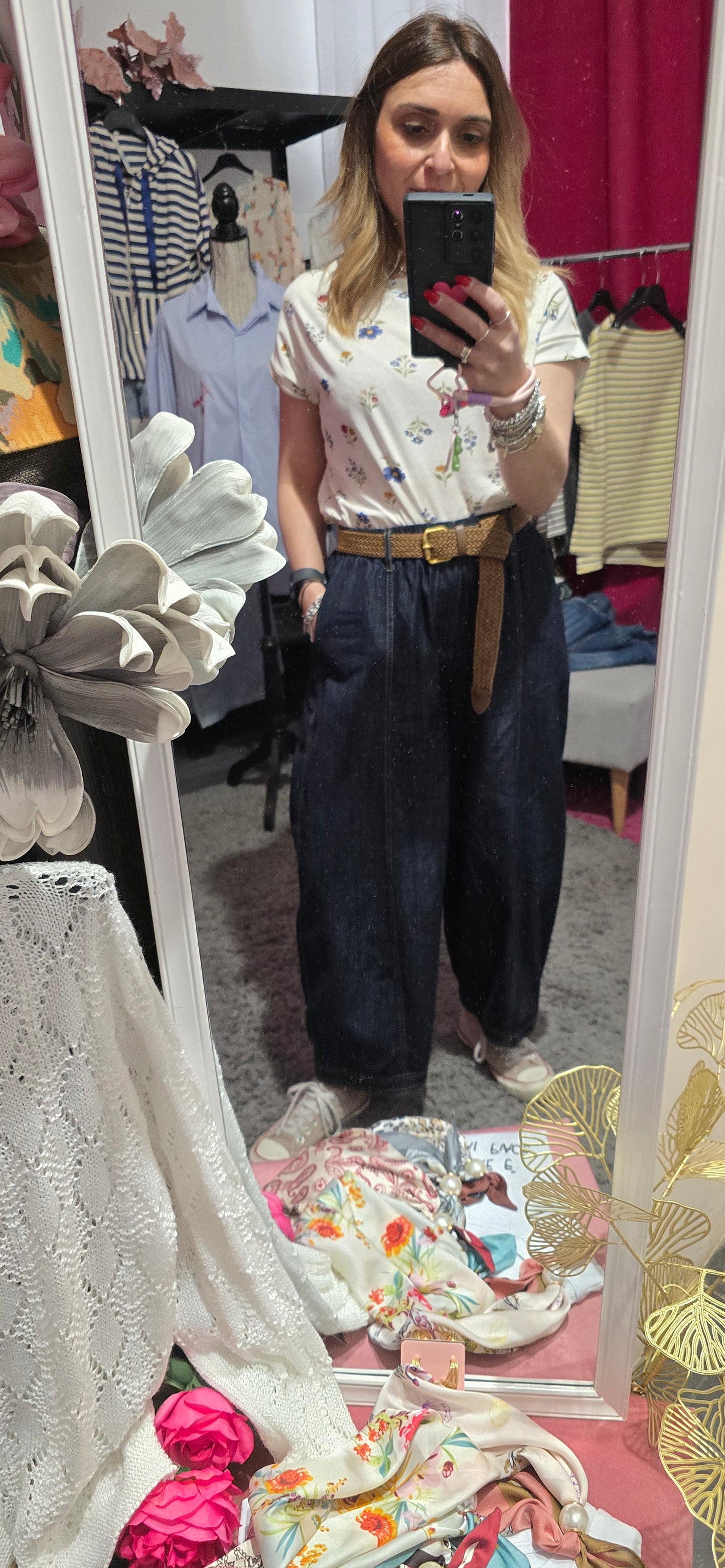 Jeans ballons scuro