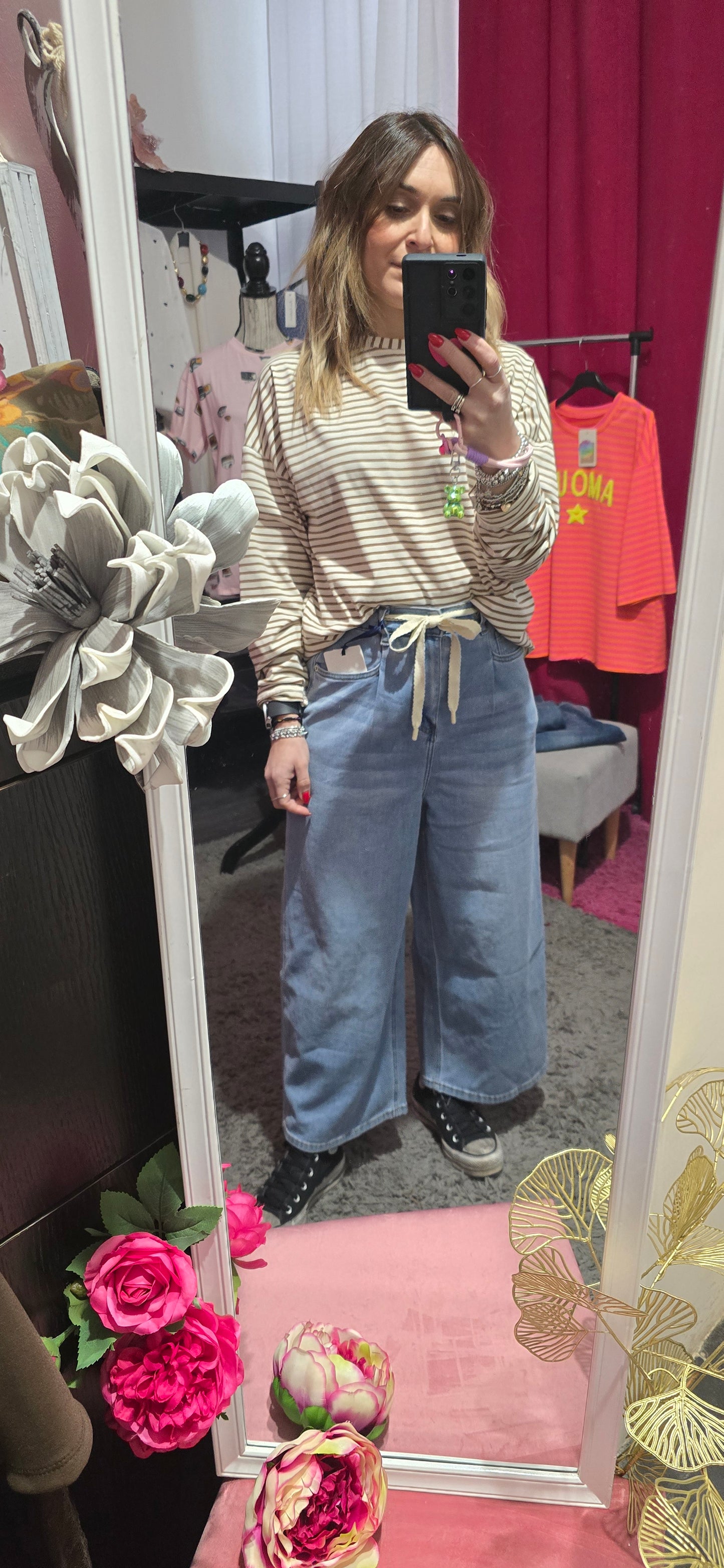 Jeans cropped chiaro