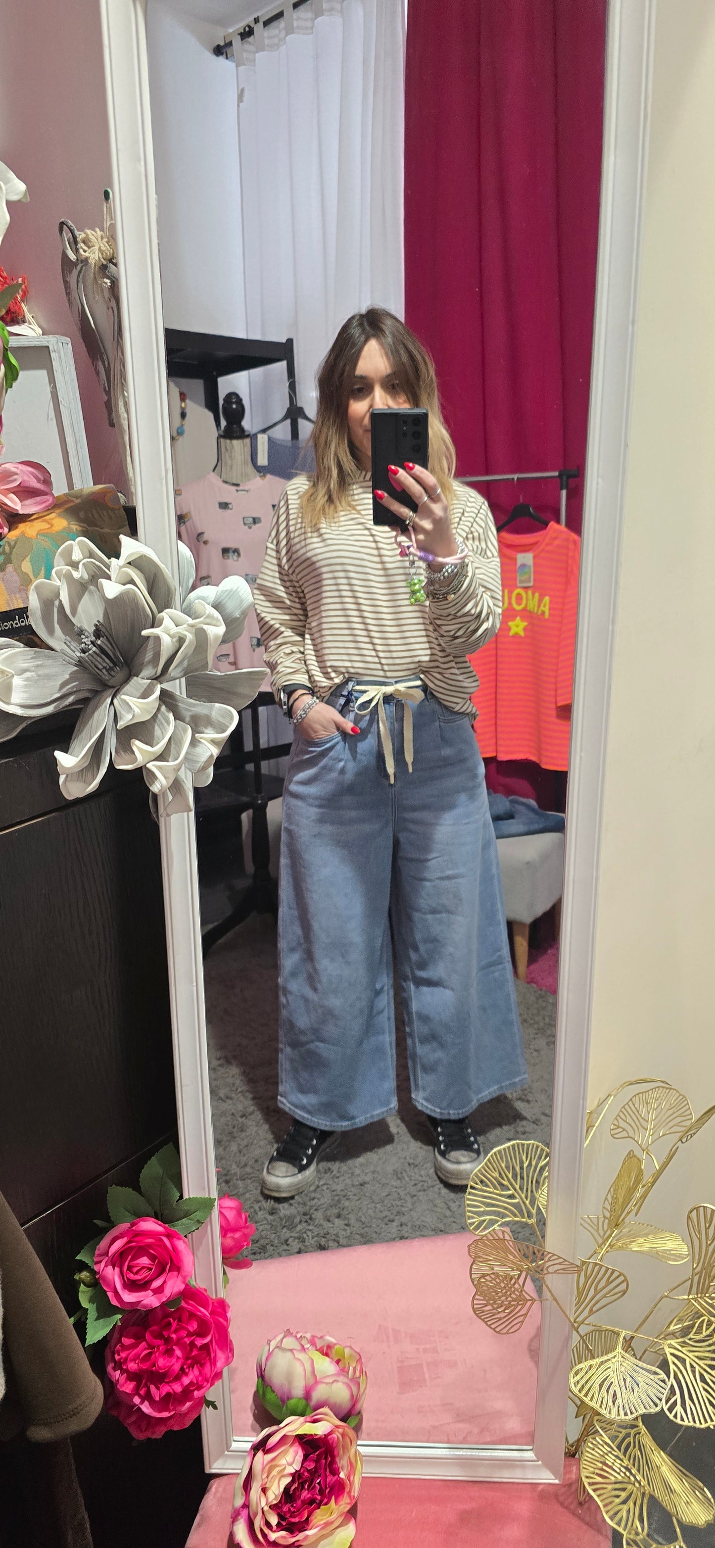 Jeans cropped chiaro