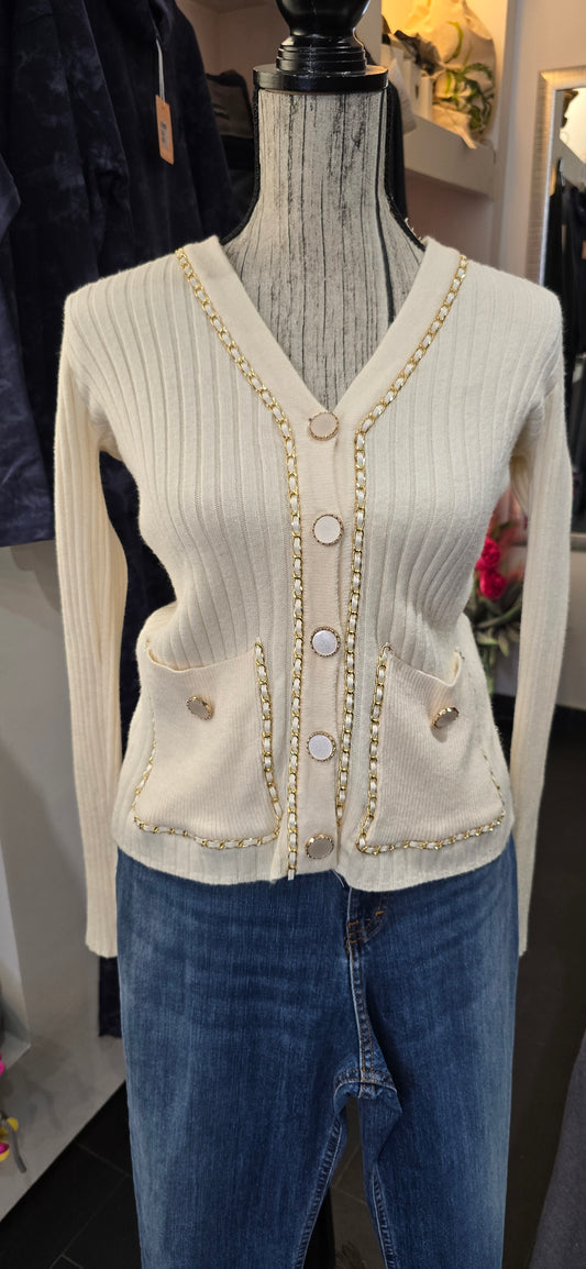 Cardigan oro