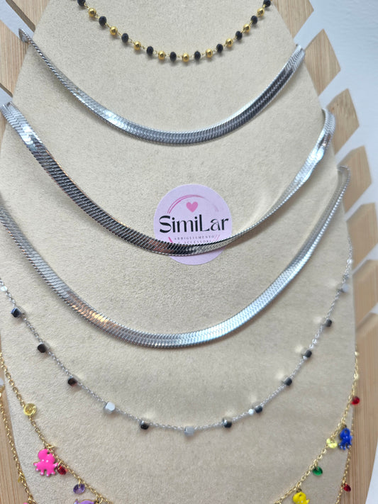 Girocollo snake silver
