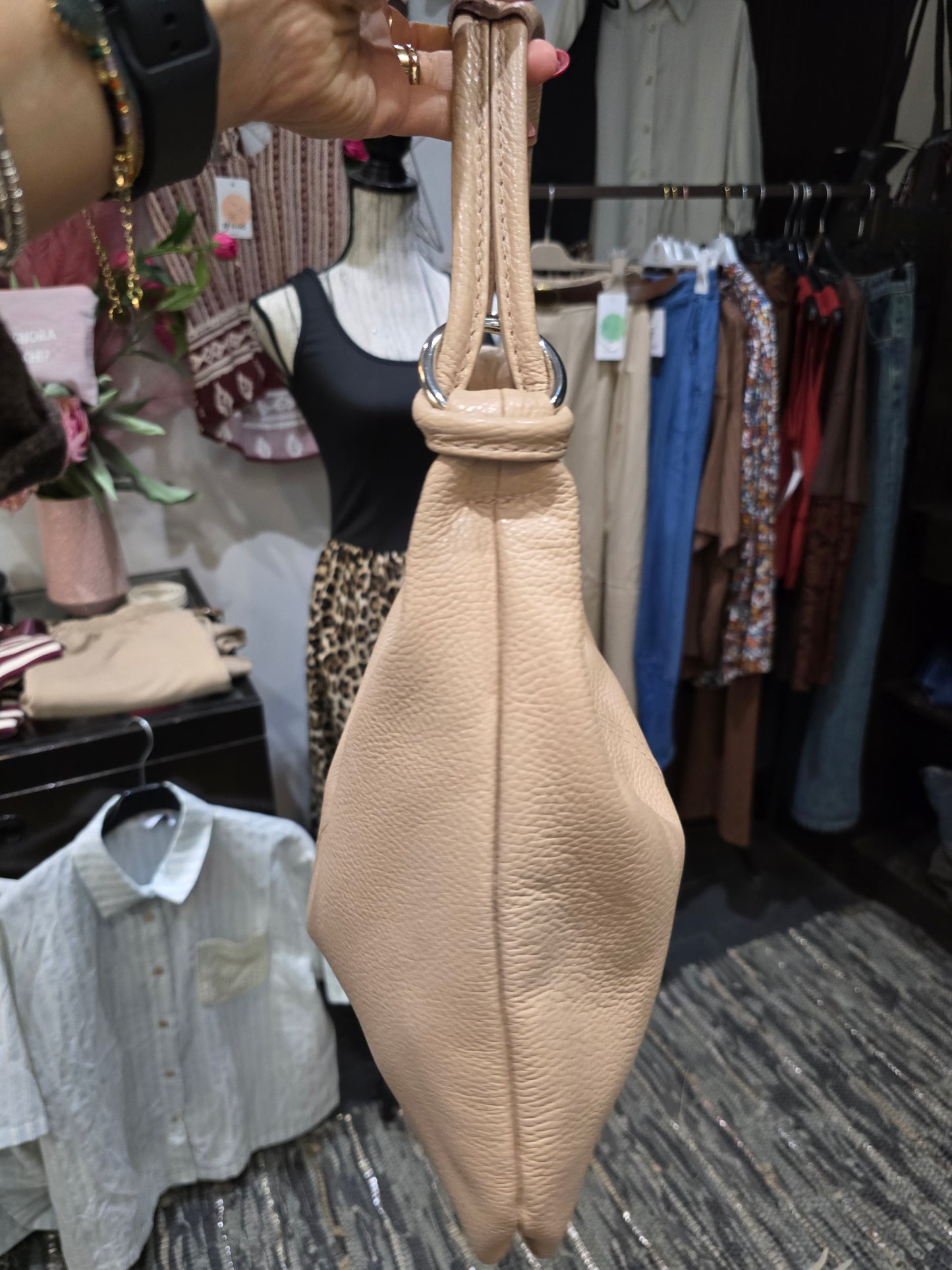 Borsa hobo cipria