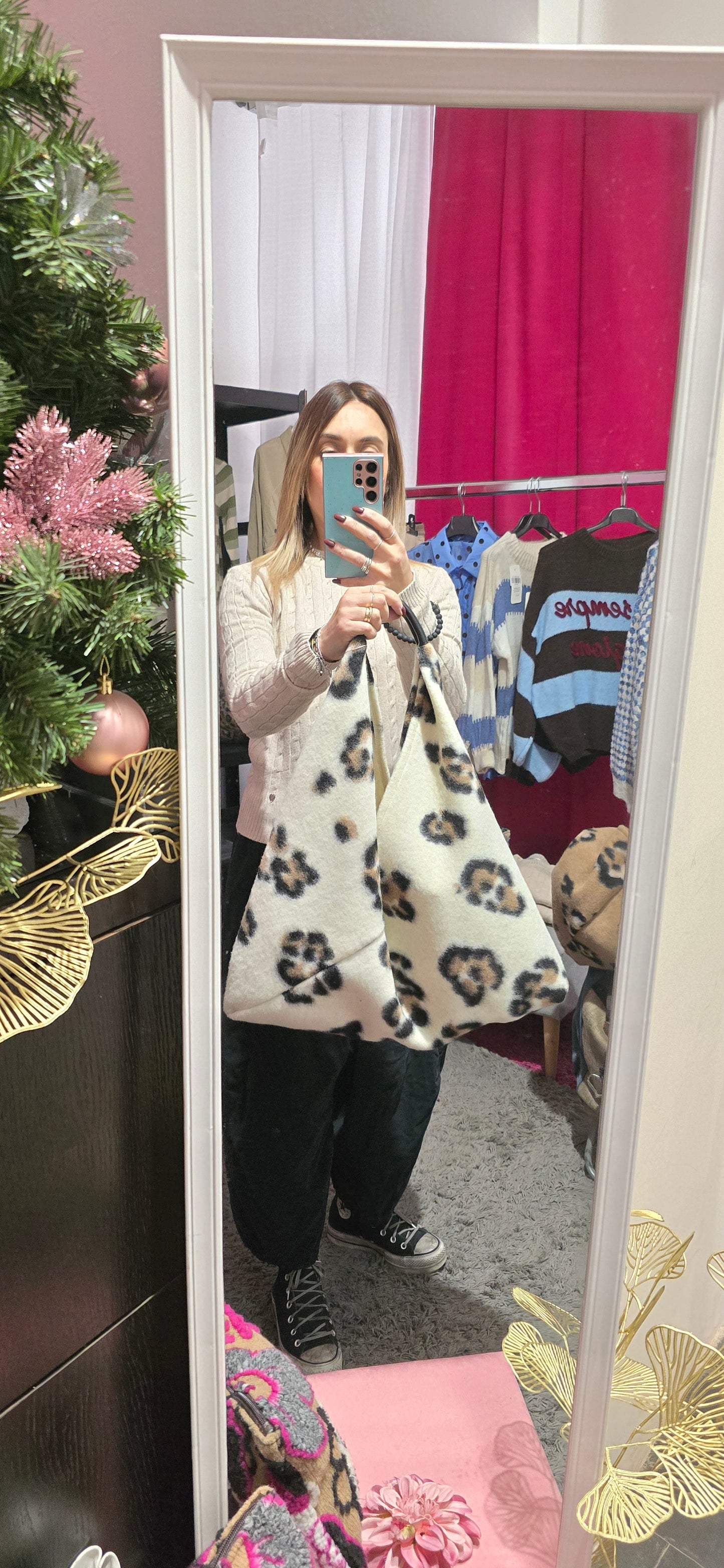 La Fuffy bag animal panna