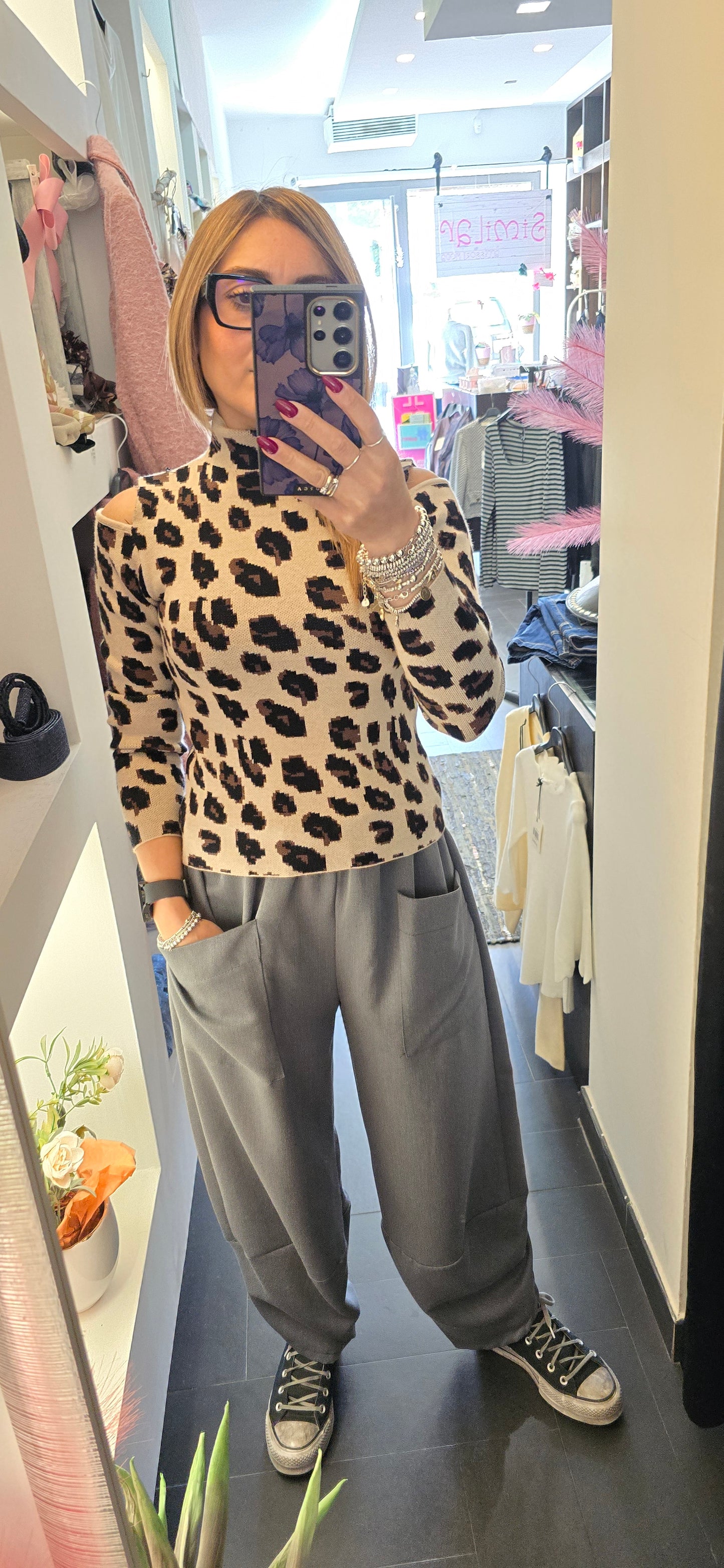 Pull animalier burro