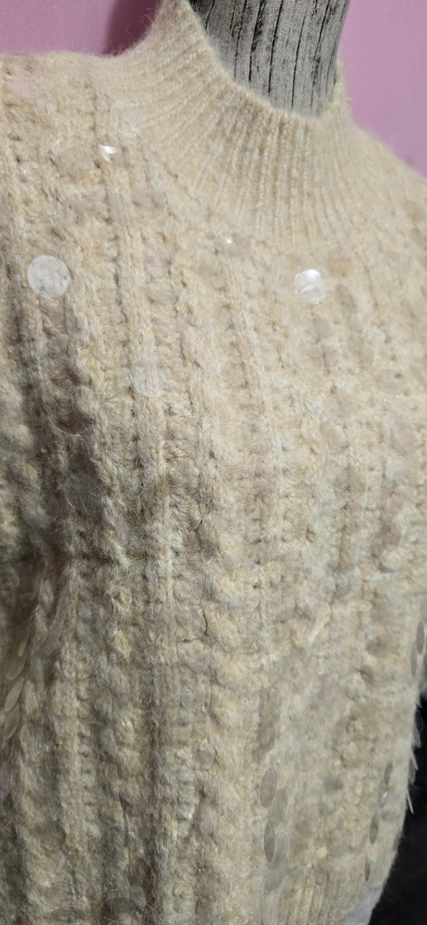 Gilet "Sparkle Cream"