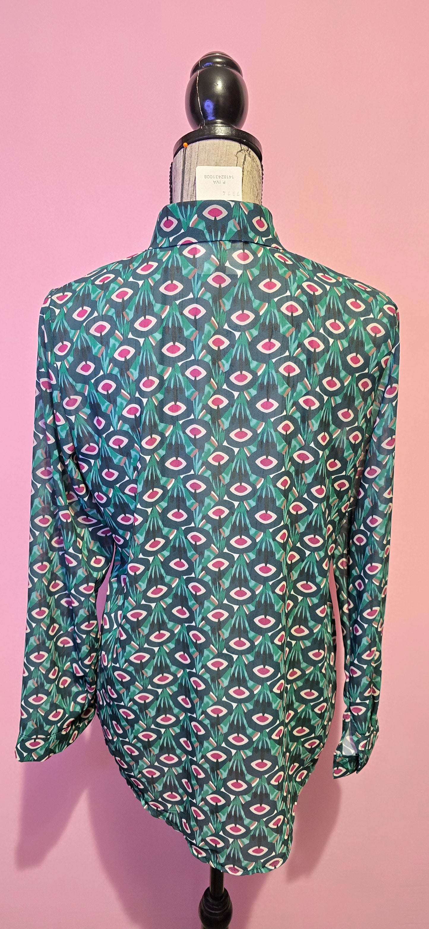 Camicia verde fucsia