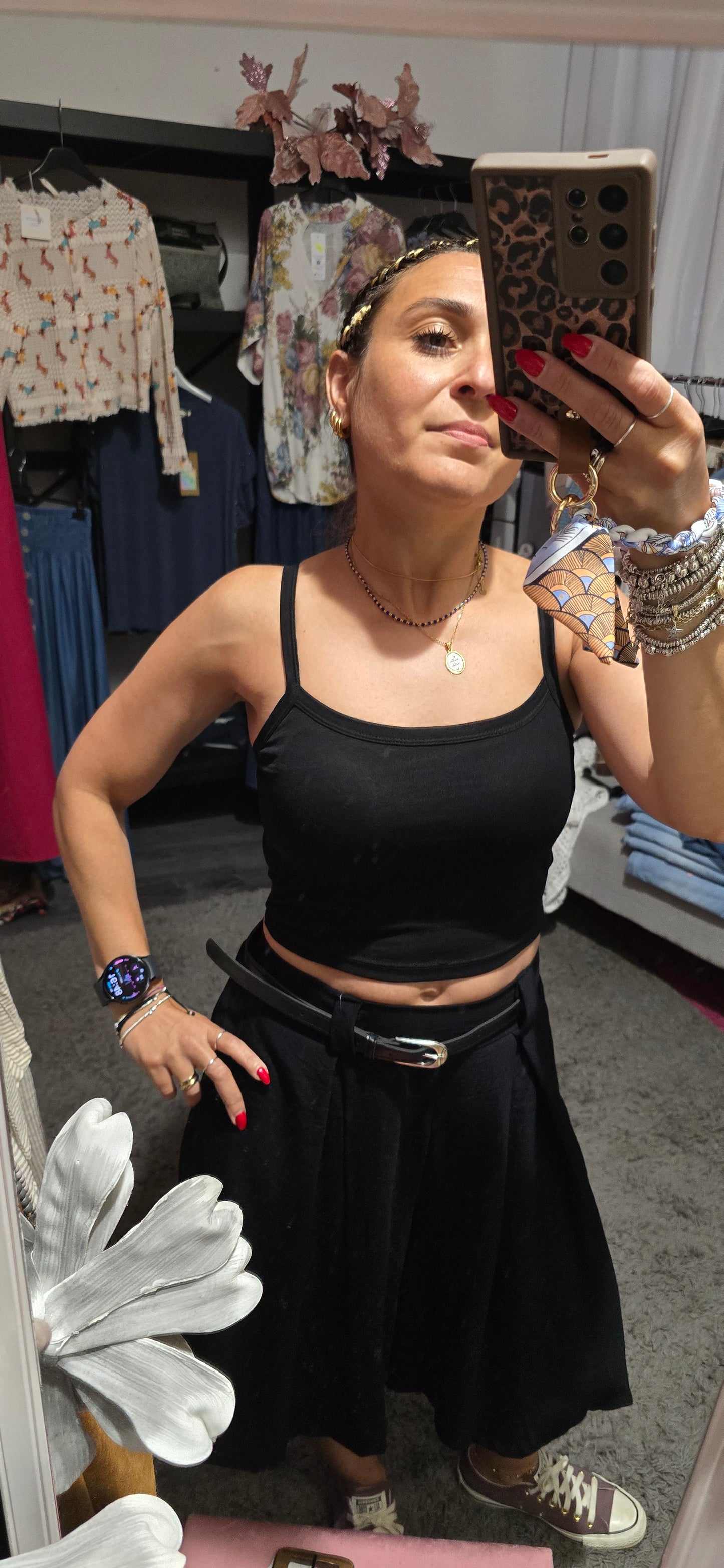 Maglia a rete con top