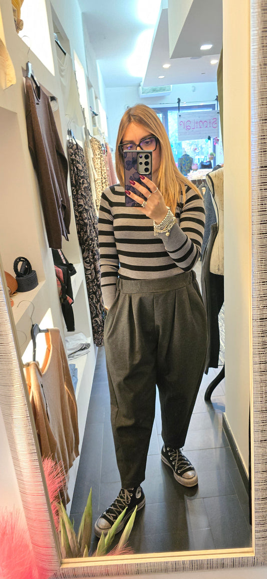 Panta jogger grigio