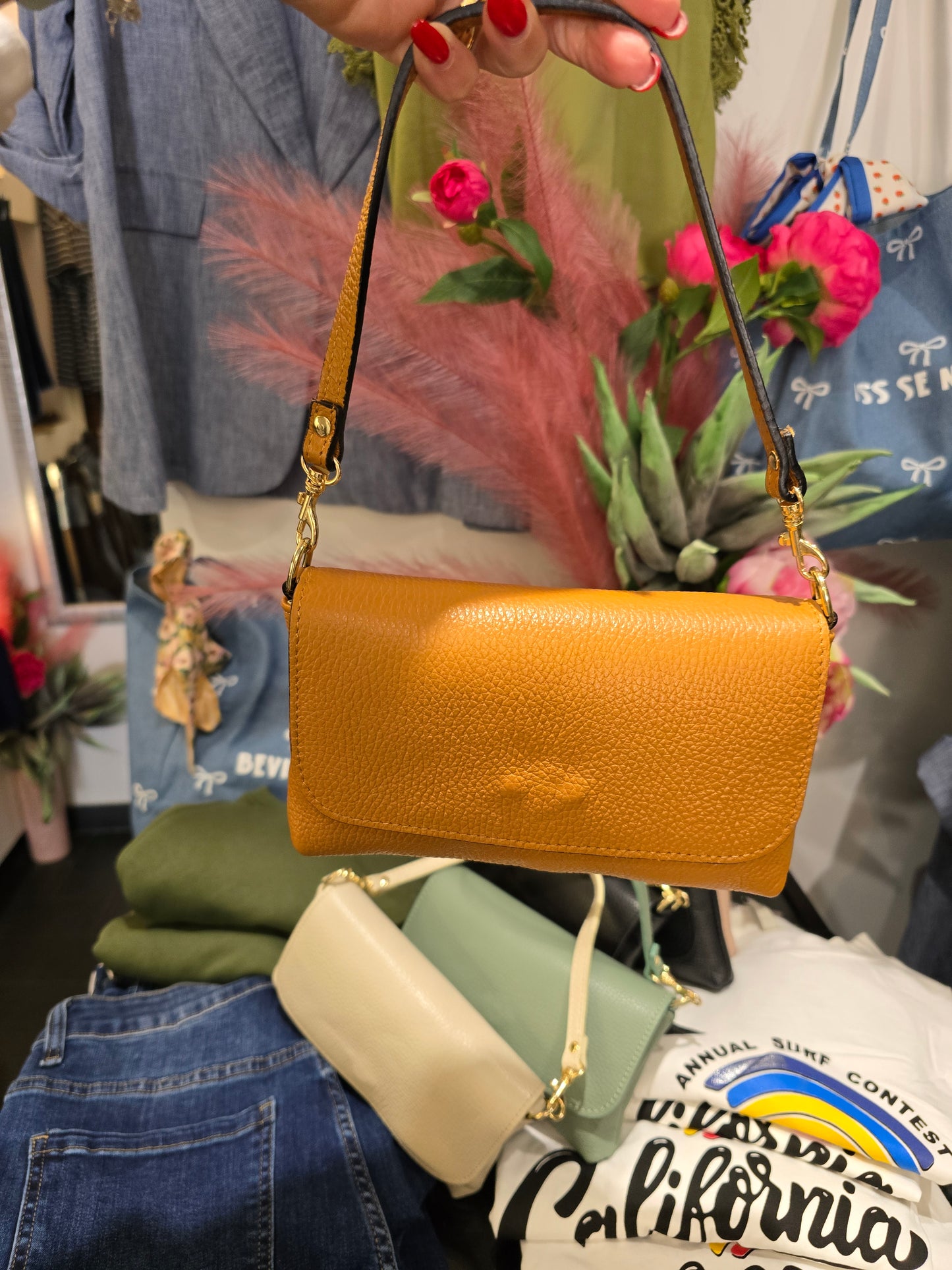Mini bag cuoio