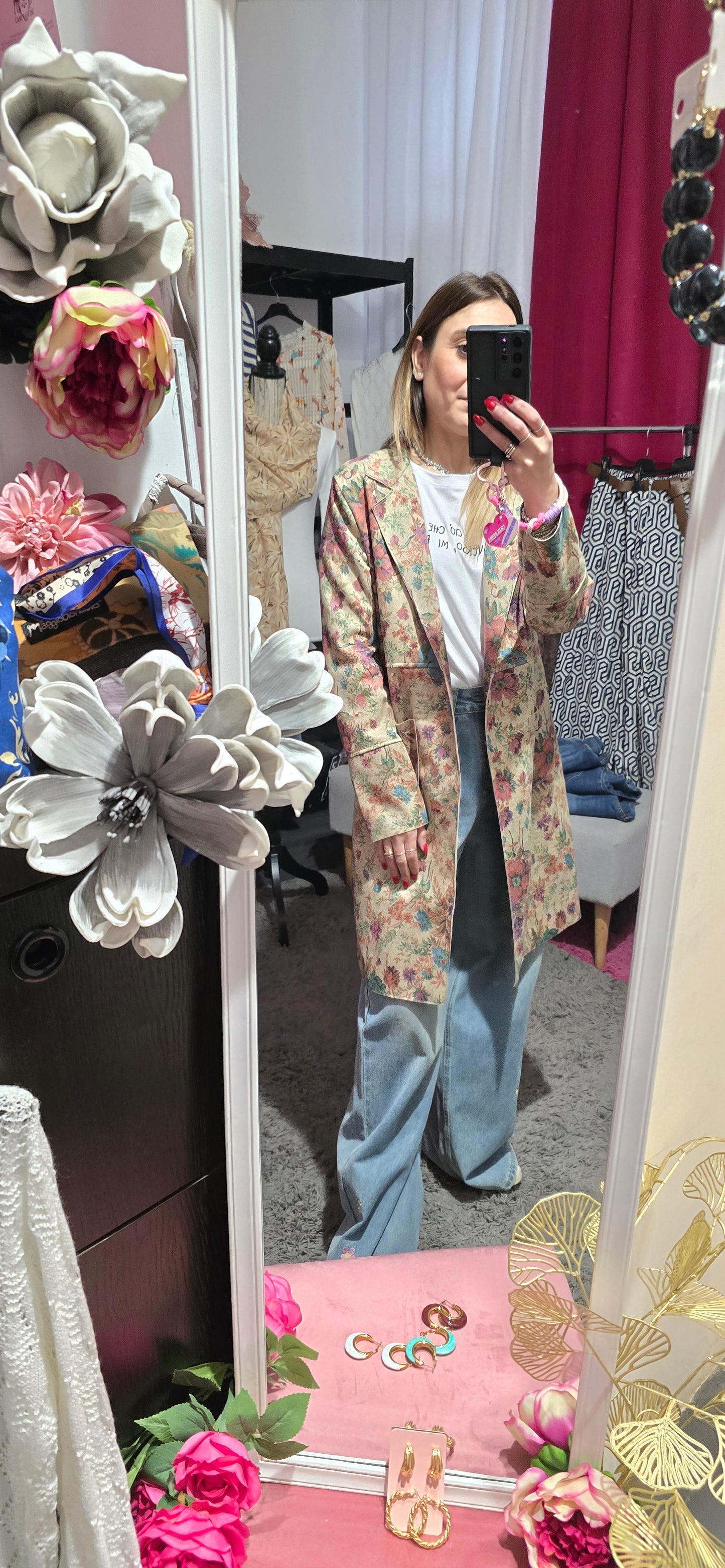 Spolverino suede fiori 💐