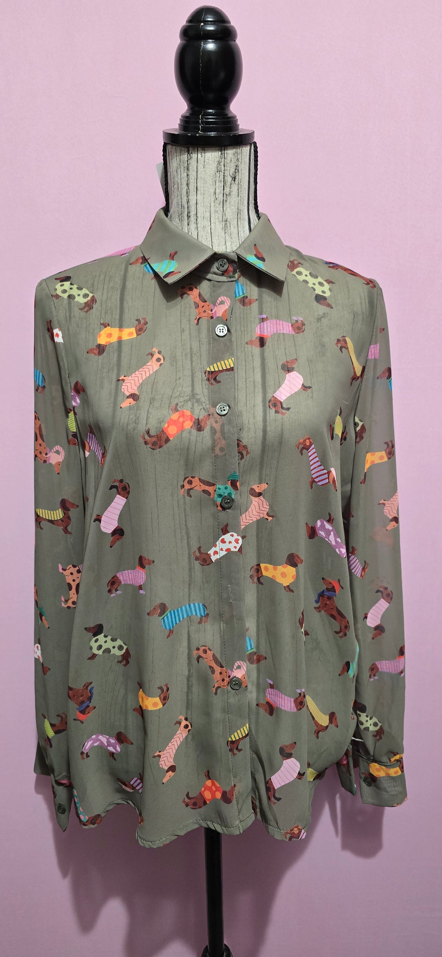 Camicia bassotto verde