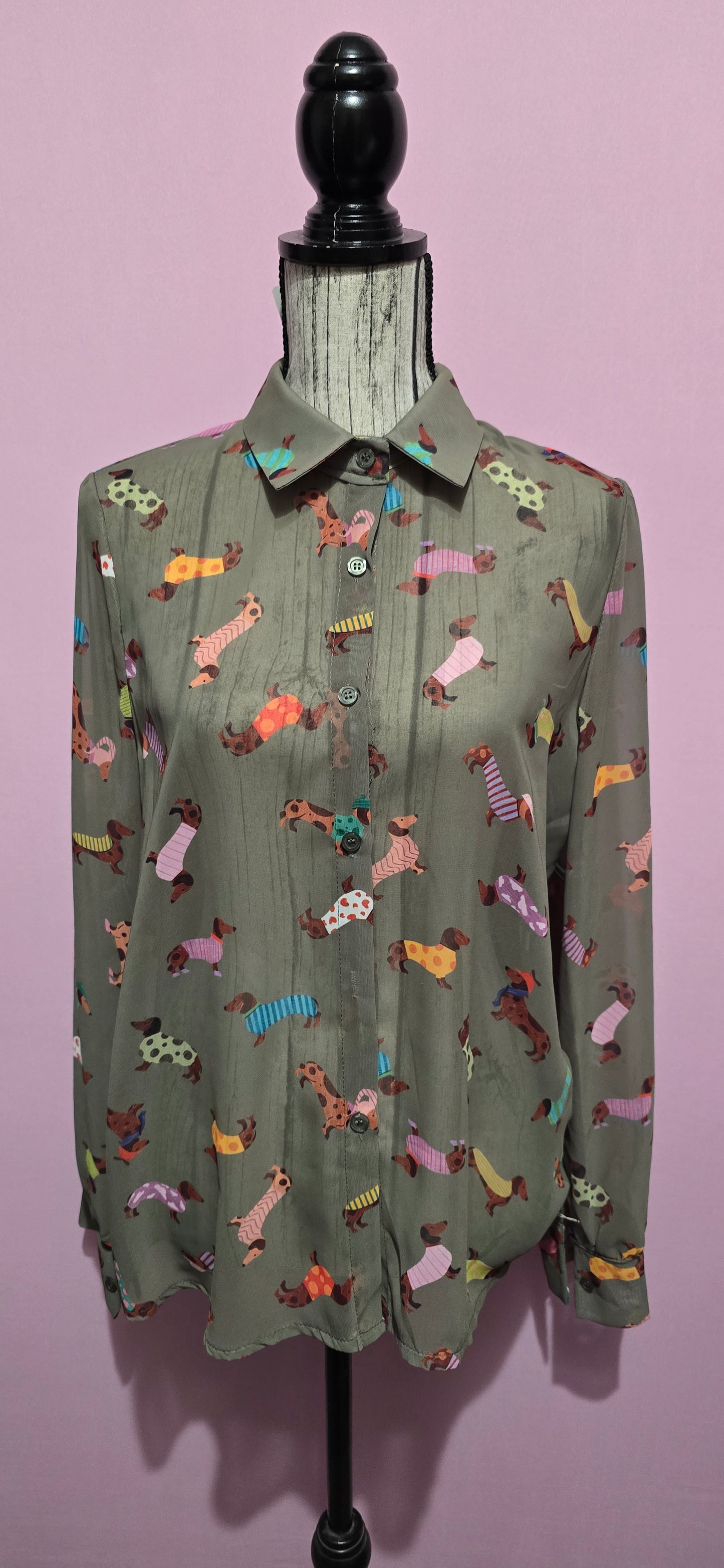 Camicia bassotto verde