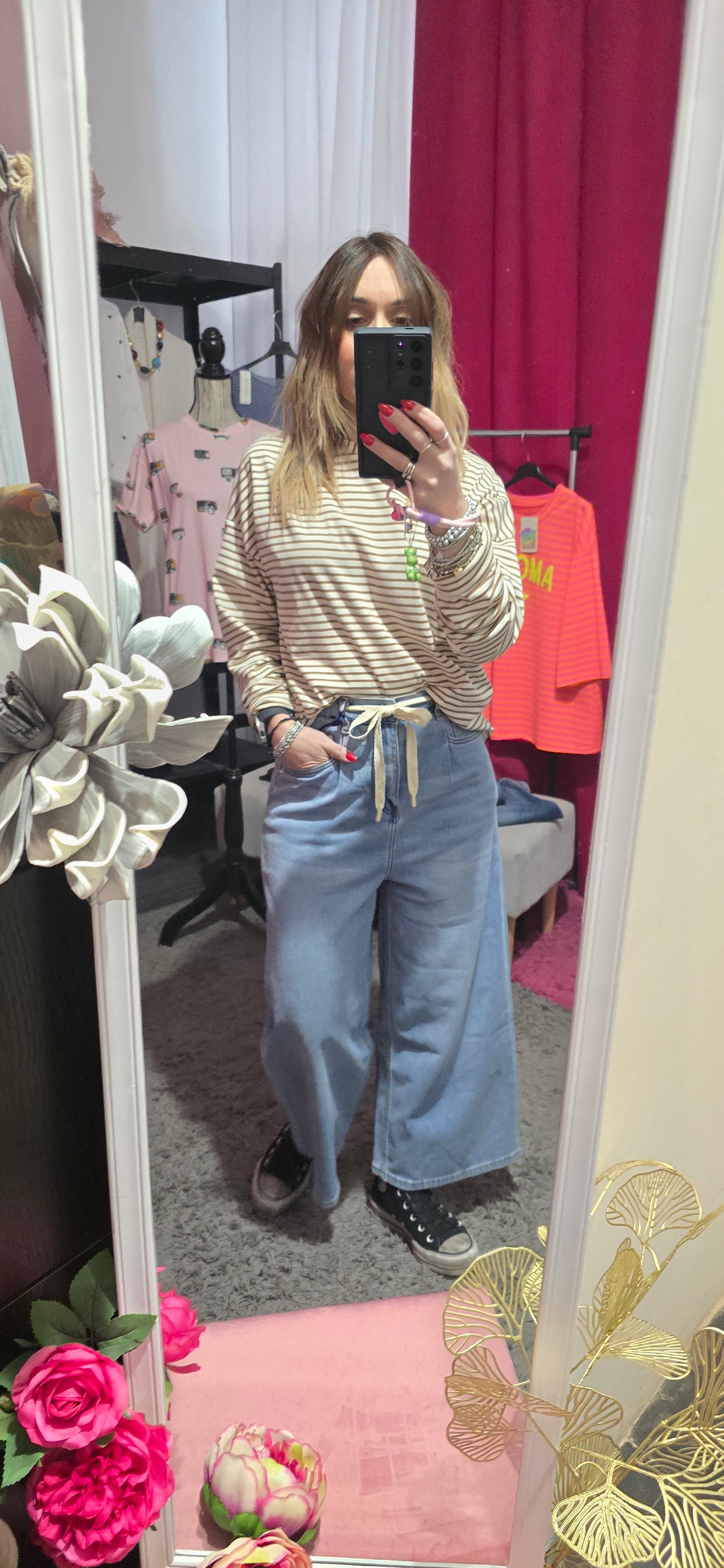 Jeans cropped chiaro